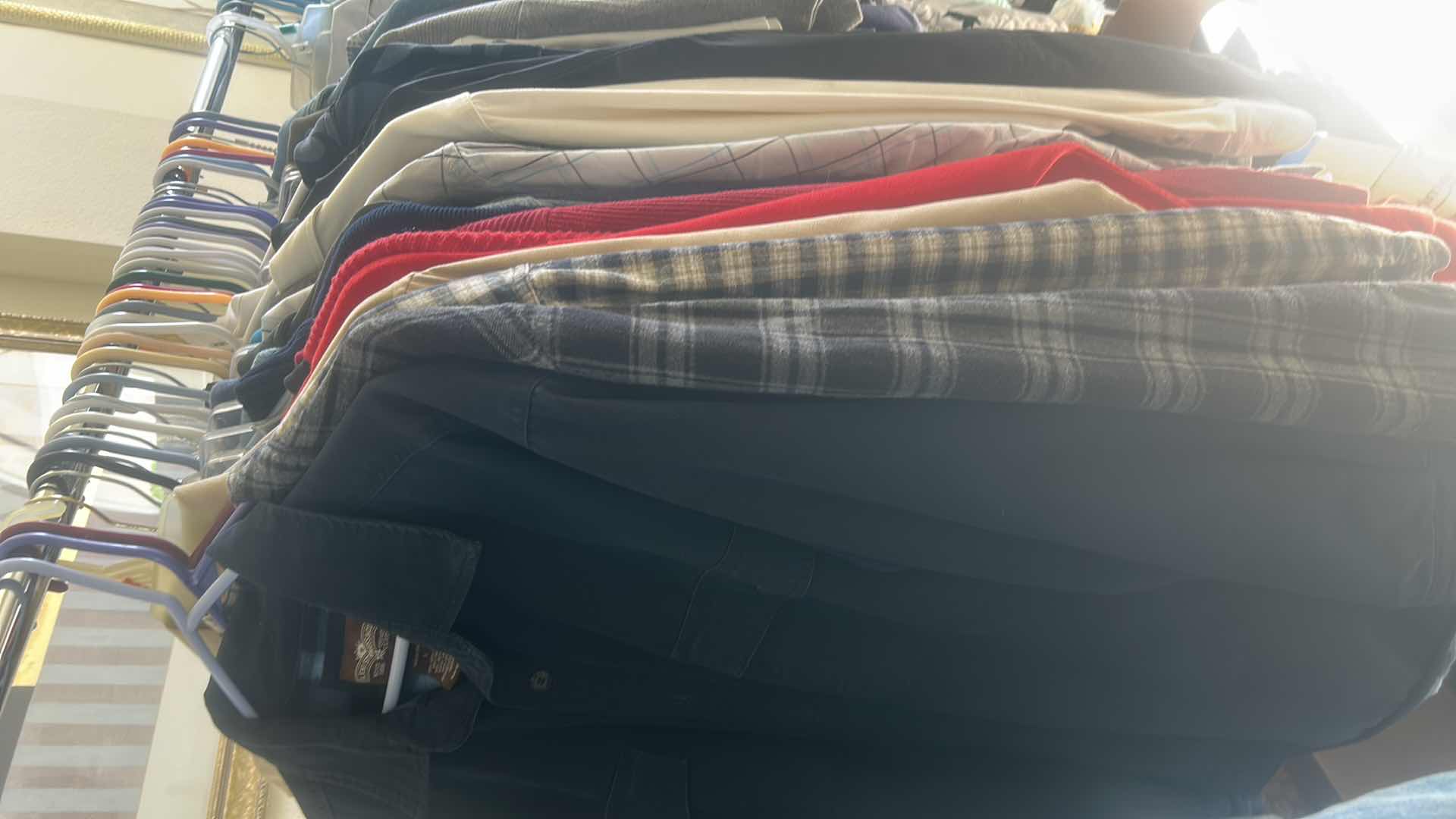 Photo 1 of MENS CLOTHING MOSTLY SIZE LARGE