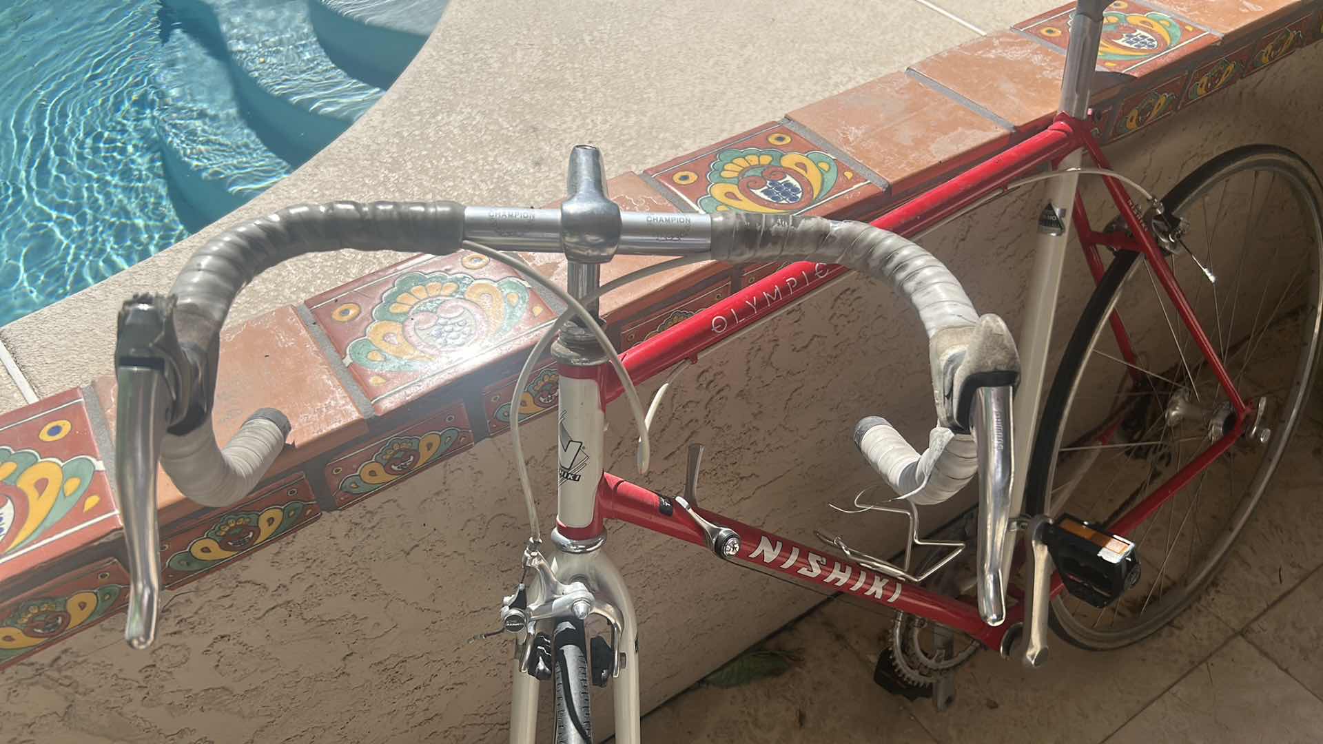 Photo 1 of VINTAGE NISHIKI OLYMPIC ROAD BICYCLE TIRES FLAT