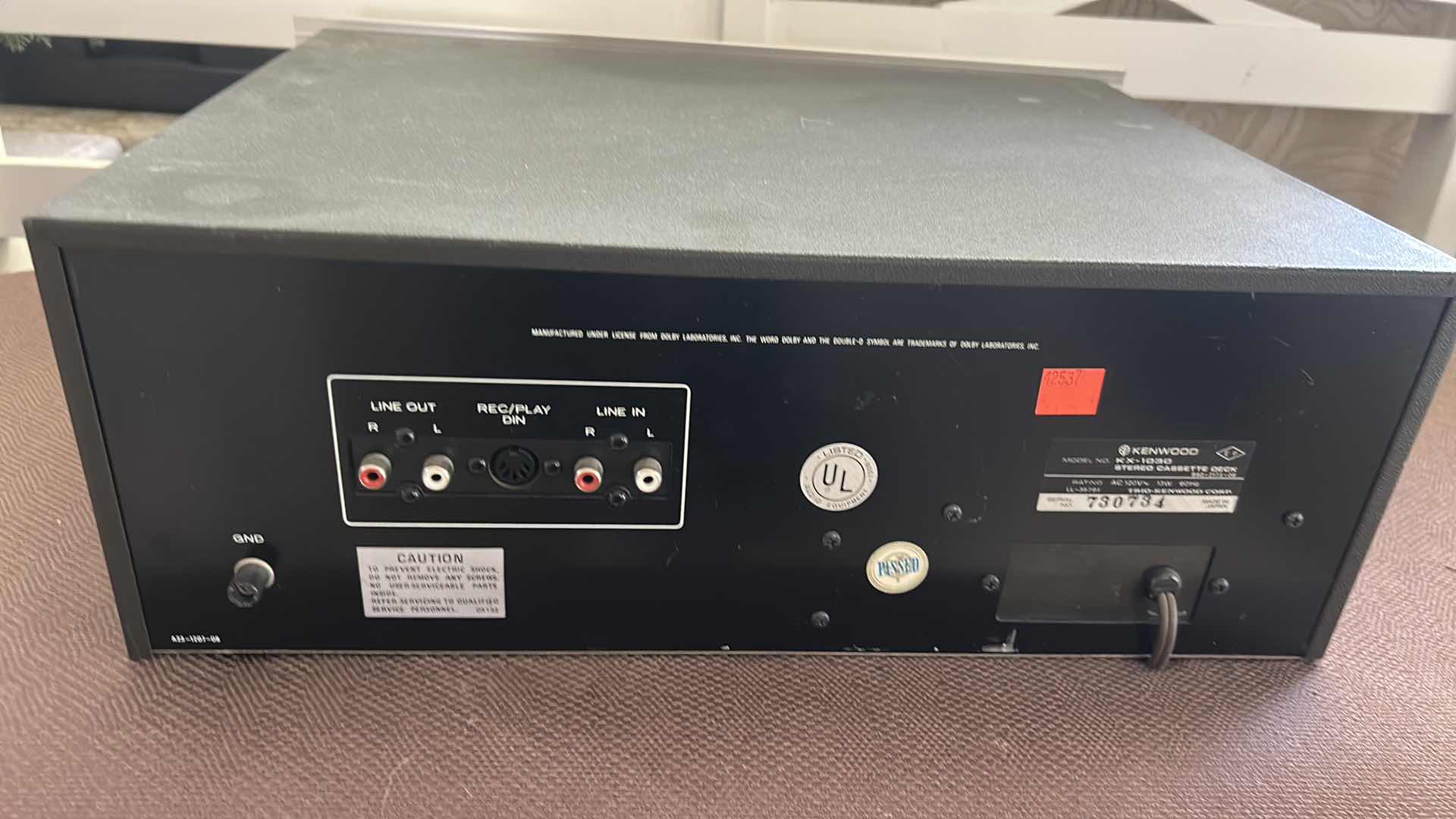 Photo 1 of KENWOOD KX 1030 STEREO 3 HEAD CASSETTE DECK 