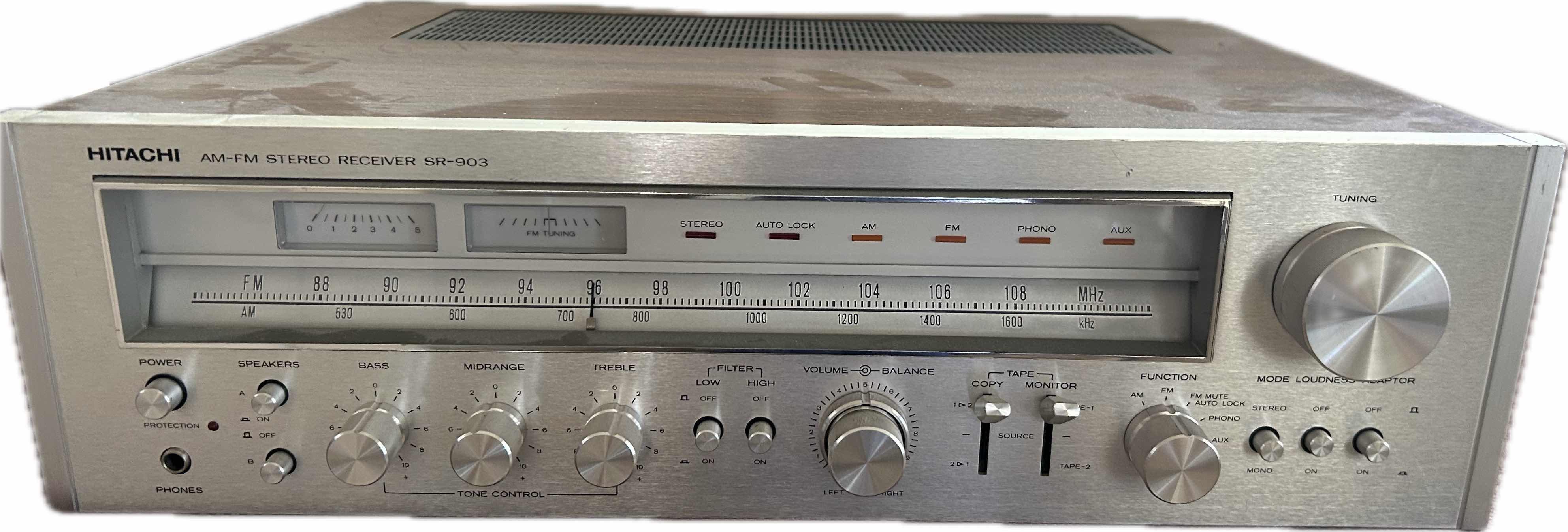 Photo 1 of VINTAGE HITACHI SR-903 AMFM STERO RECEIVER 