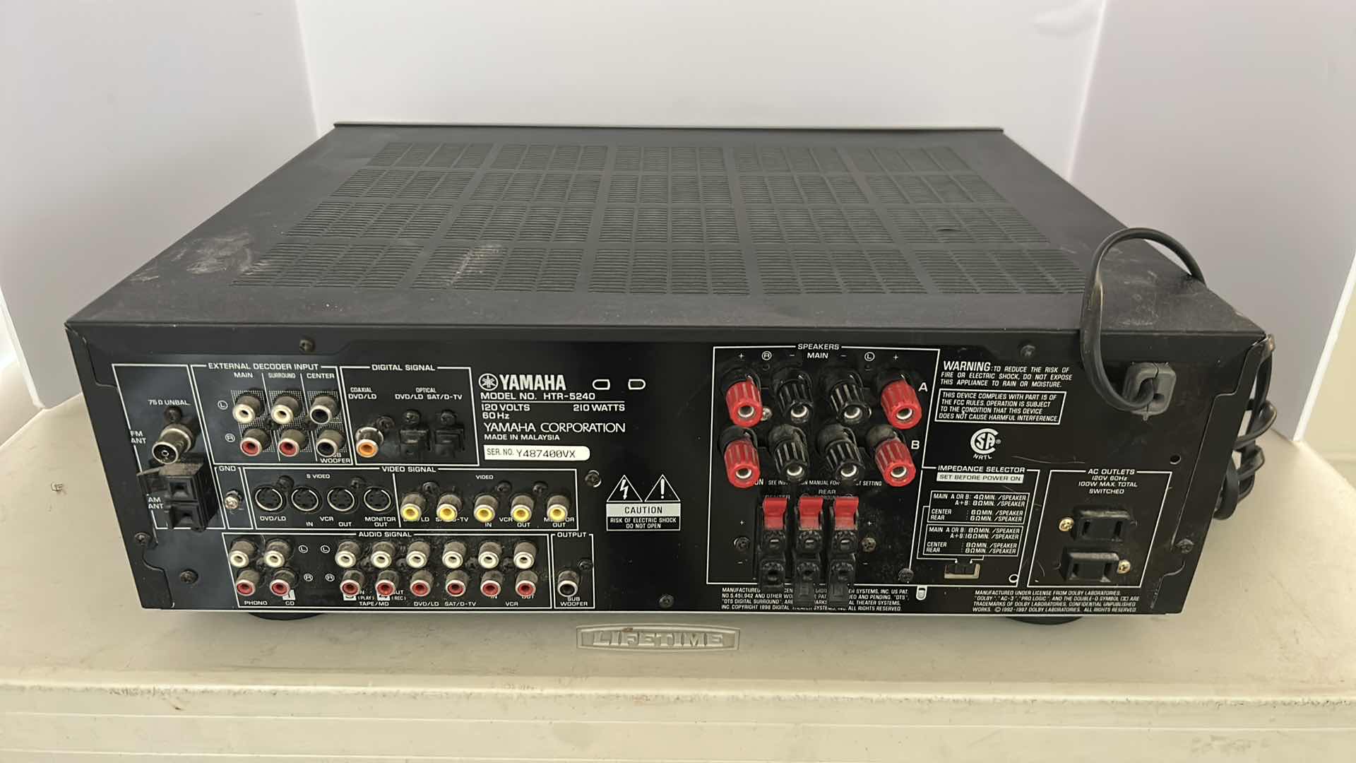 Photo 1 of YAMAHA HTR- 5240 NATURAL SOUND AV RECEIVER