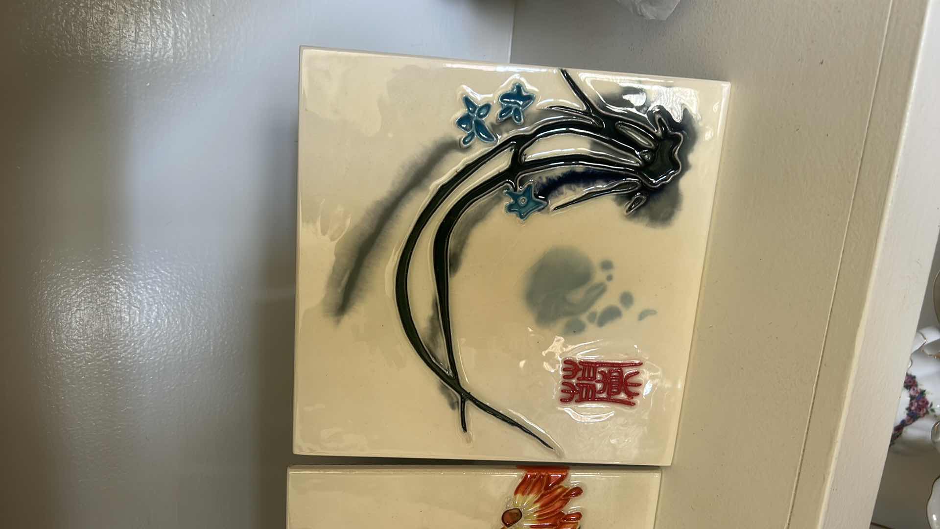 Photo 1 of 3 PORCELAIN ASIAN TILES 8” x 8”