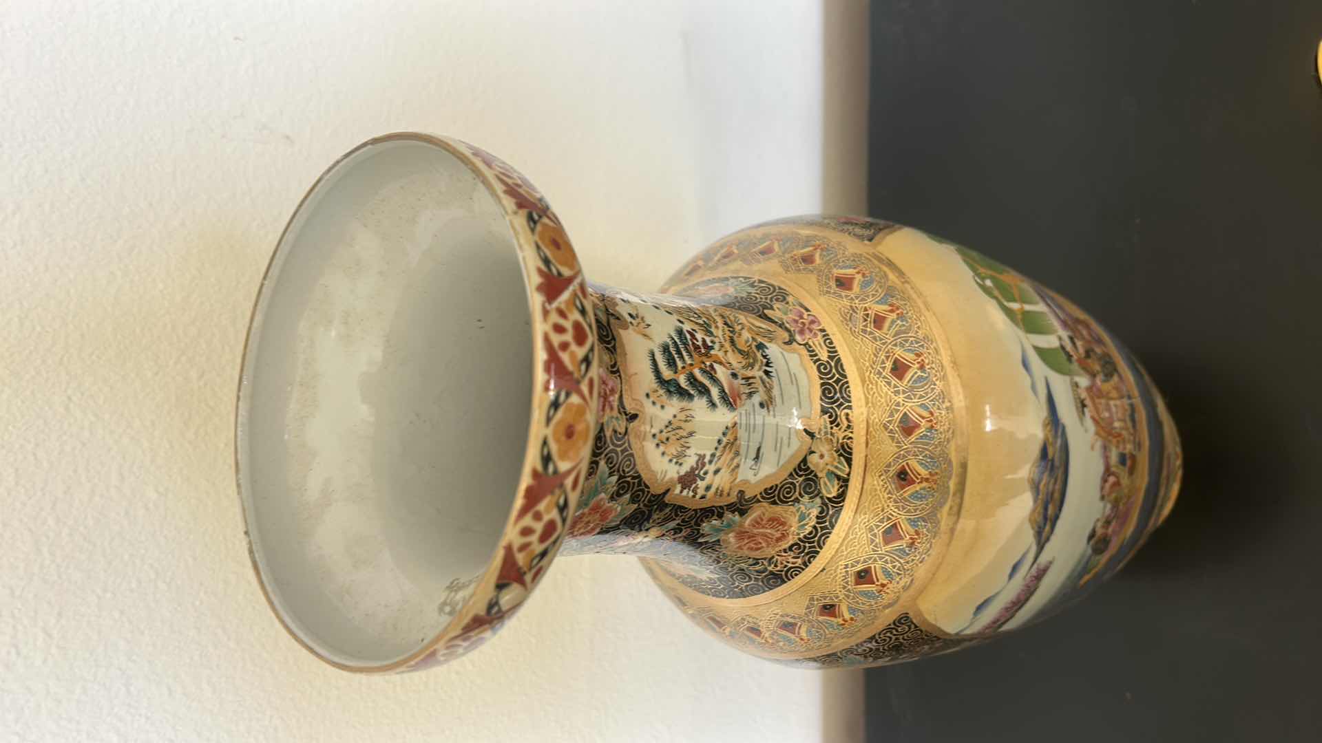 Photo 1 of MID 20th CENTURY SATSUMA VASE H24” $375