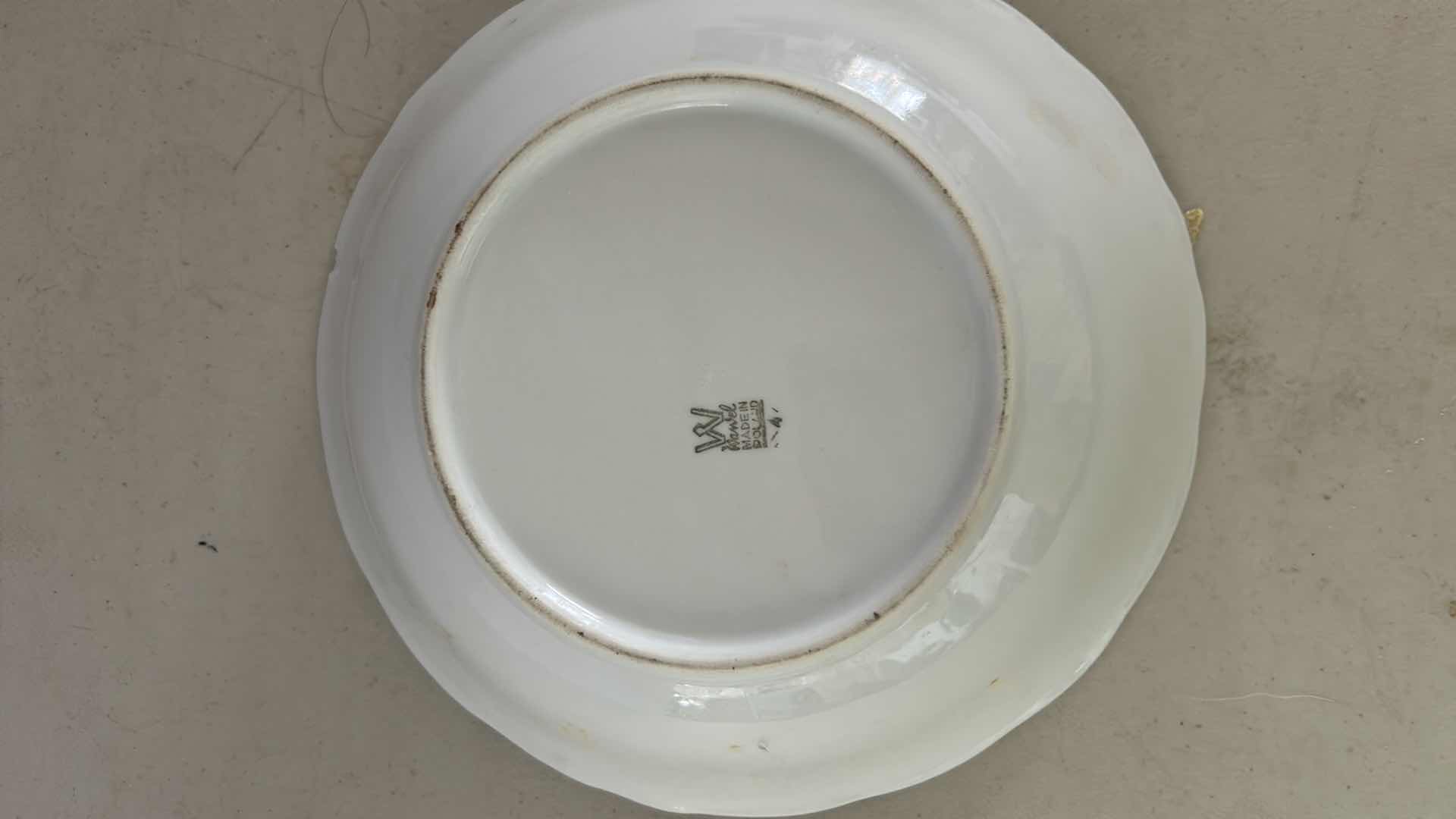 Photo 1 of VINTAGE OVAL CHINA SERVING PLATTER " MADE IN OCCUPIED CHINA" ERA