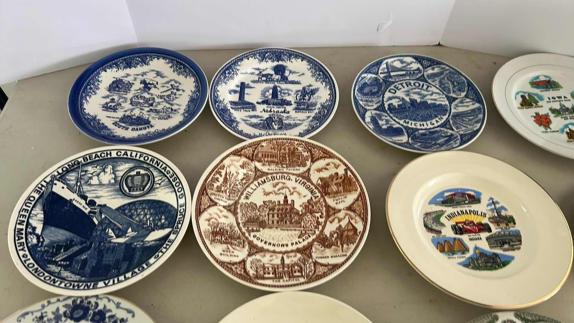Photo 1 of 12- ASSORTED VINTAGE SOUVENIR PLATES