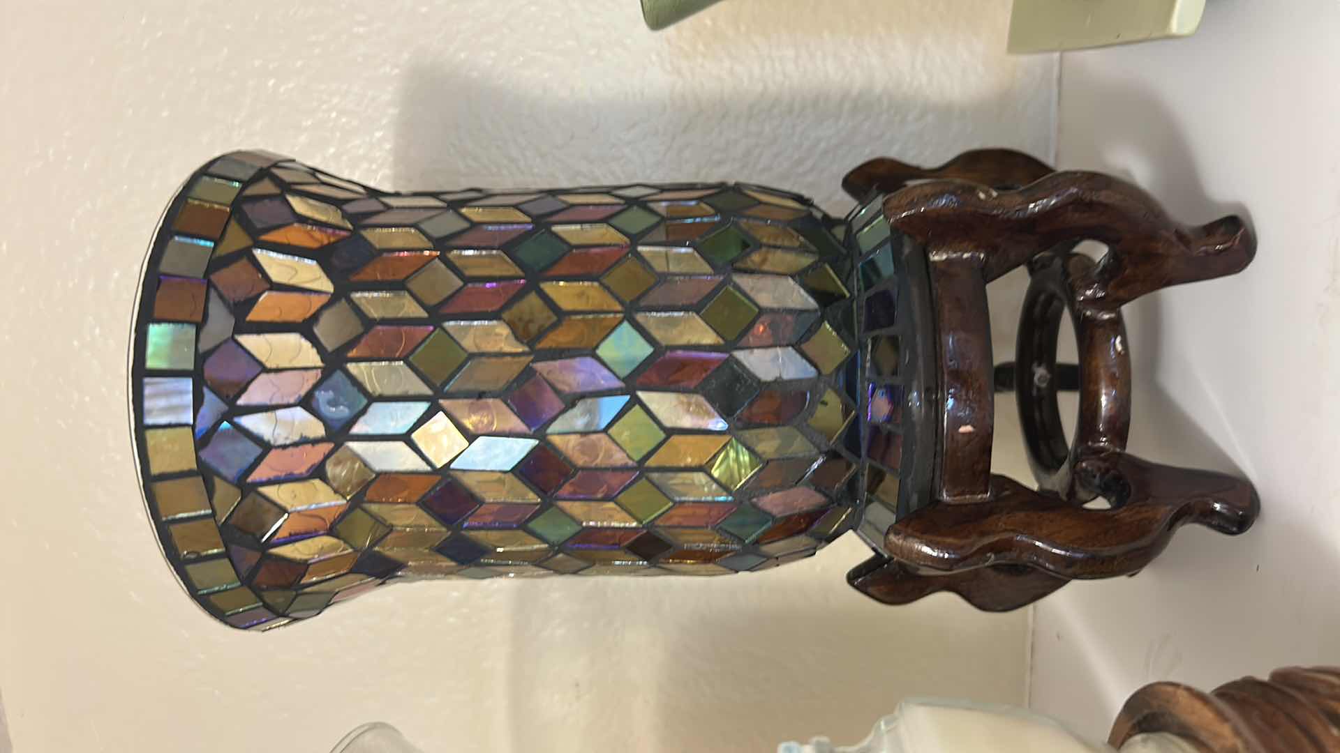 Photo 1 of CONTENTS OF SHELF ASSORTED CANDLE HOLDERS