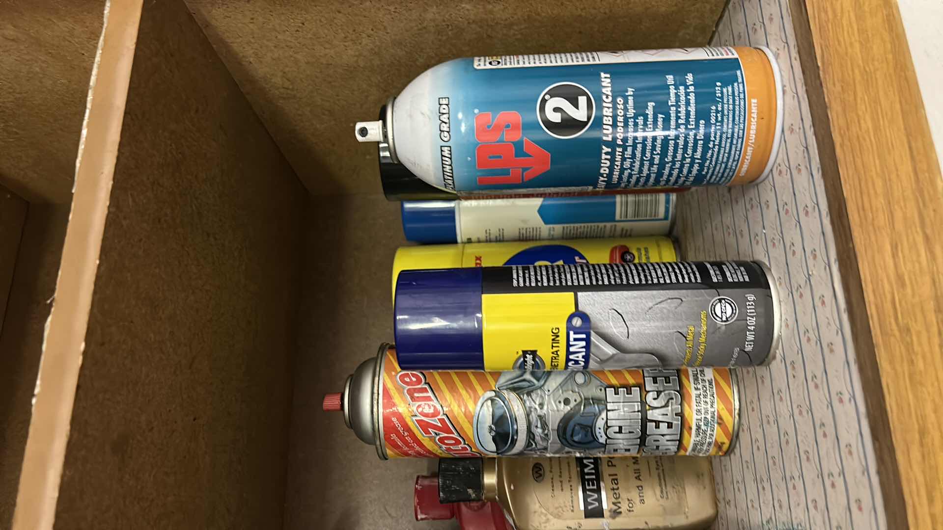 Photo 1 of CONTENTS OF CABINET IN GARAGE