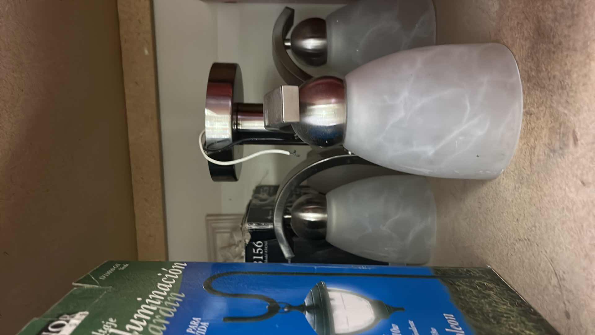 Photo 1 of CONTENTS OF CABINET - LIGHTING FIXTURES