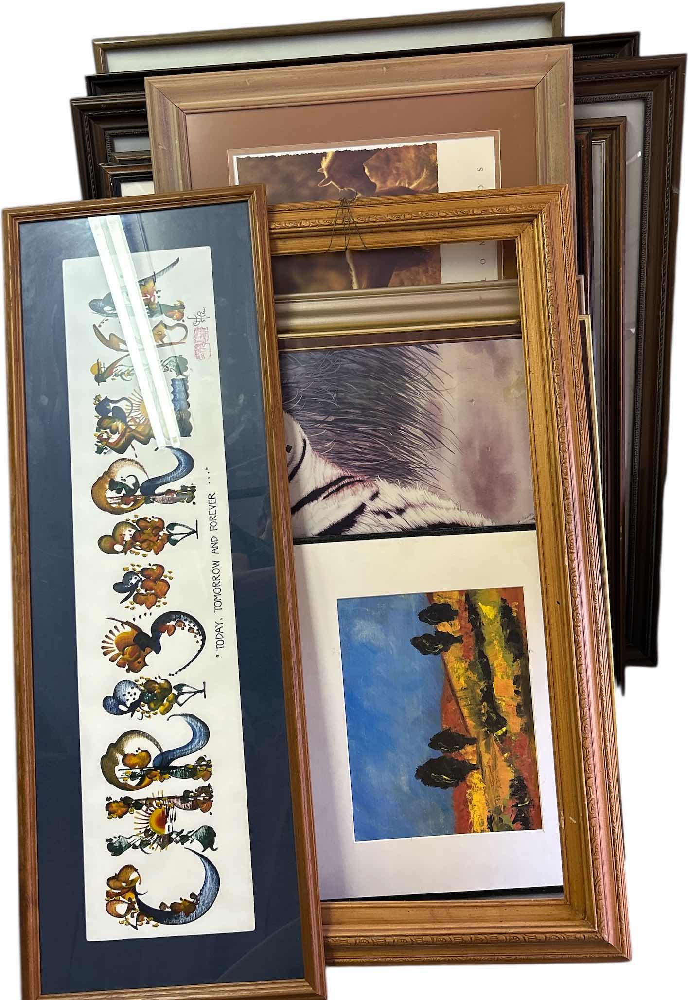 Photo 1 of STACK OF ARTWORK - THESE ARE LARGE PIECES MOSTLY  ABOUT 30” X H42”