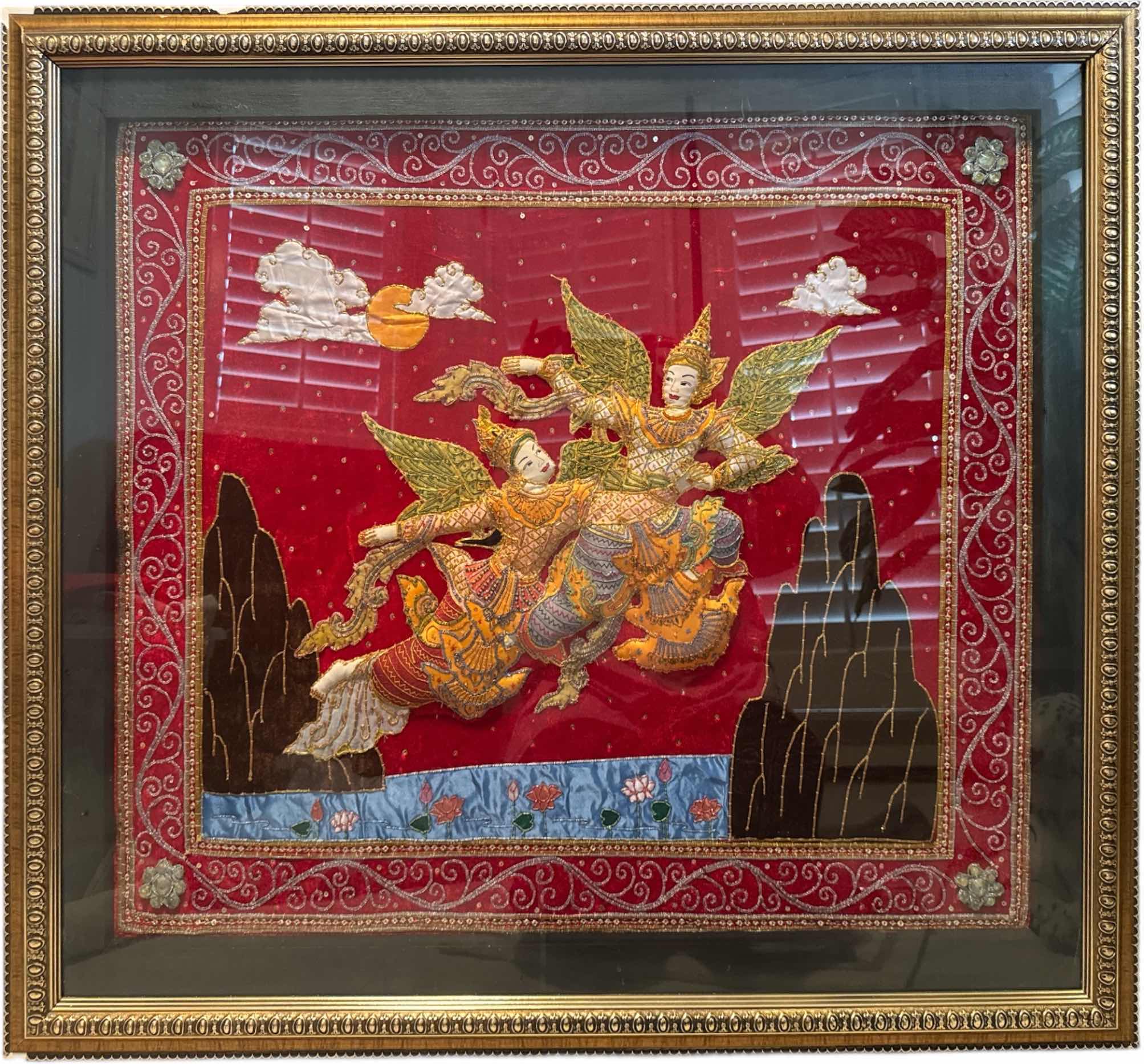 Photo 1 of VINTAGE THAI SILK EMBROIDERED ART
W39” X L34”
