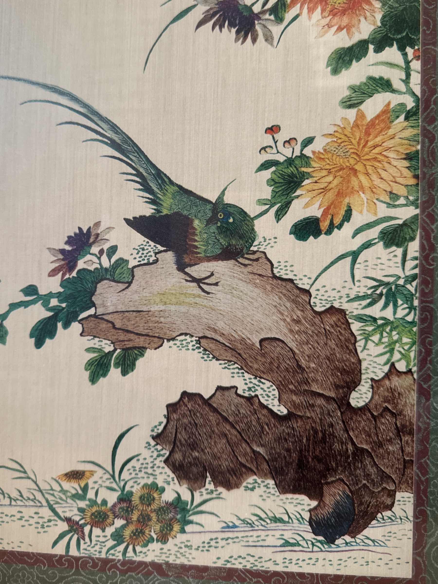 Photo 1 of VINTAGE WOOD FRAMED ART PRINT PANEL FEATURING BIRDS
W14” X L40”

