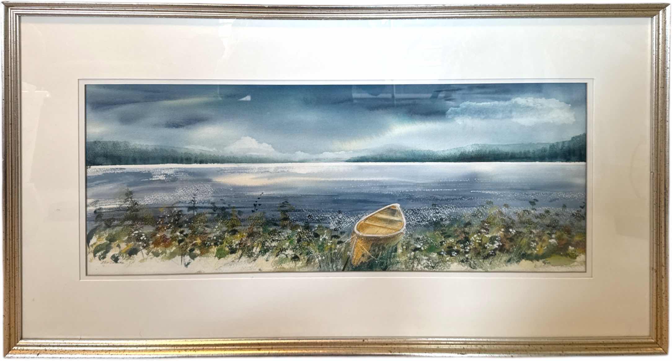 Photo 1 of VINTAGE SILVER TONED WOOD FRAMED PRINT ART LANDSCAPE WATERCOLOR BY ELLIE CARBONE
W37.5” X L19.5”

$55