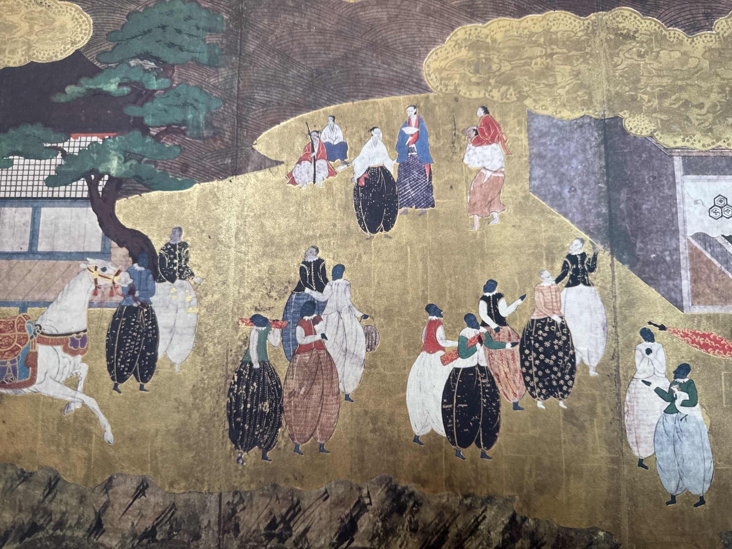 Photo 1 of VINTAGE BLACK WOODEN FRAMED ART PRINT PORTUGUESE VISITORS ARRIVING IN JAPAN
W47” X L24”

$100