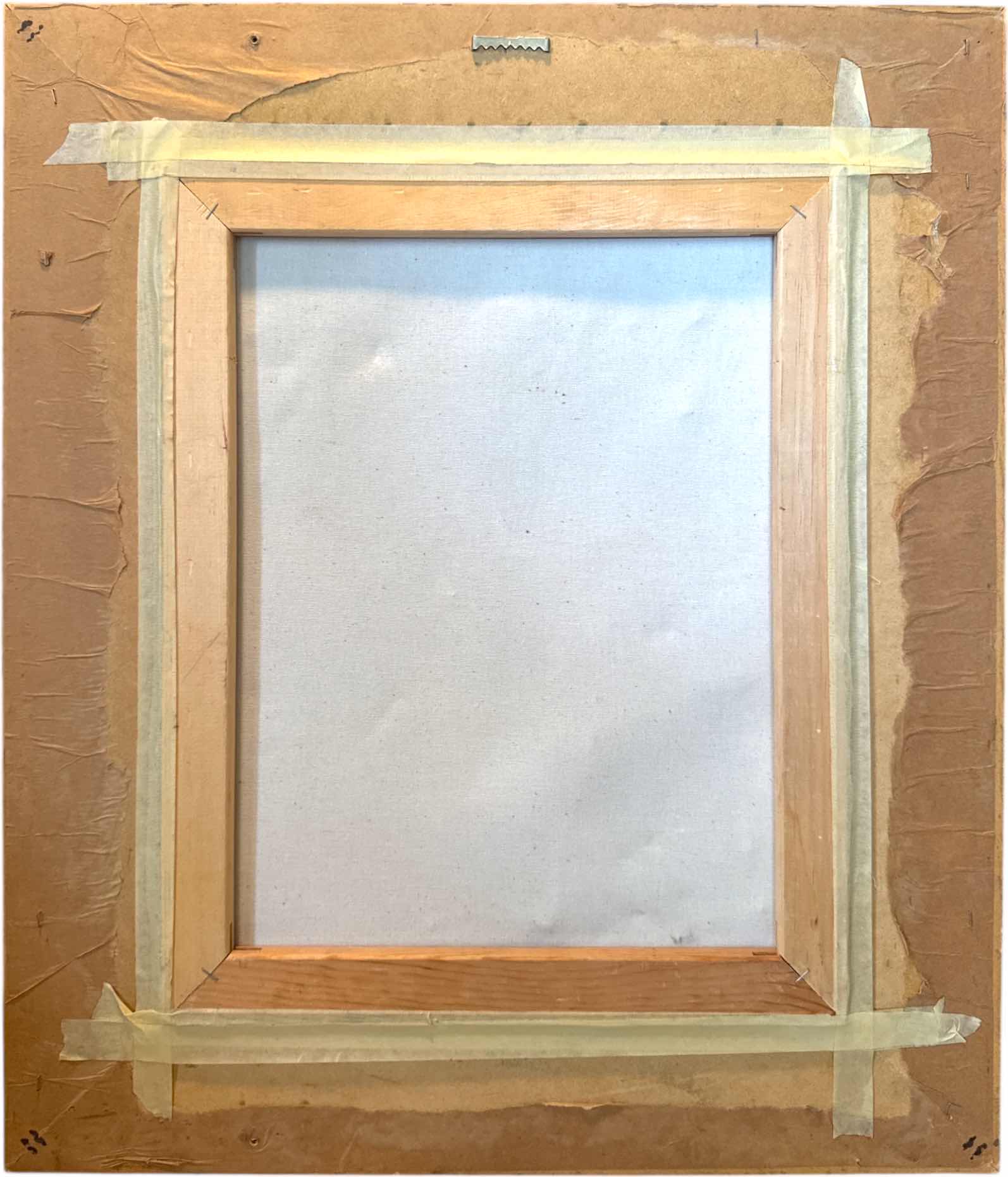 Photo 1 of VINTAGE GOLD TONED RESIN FRAMED OIL PAINTING BY MUA LING
W23.5” X L27.5”

