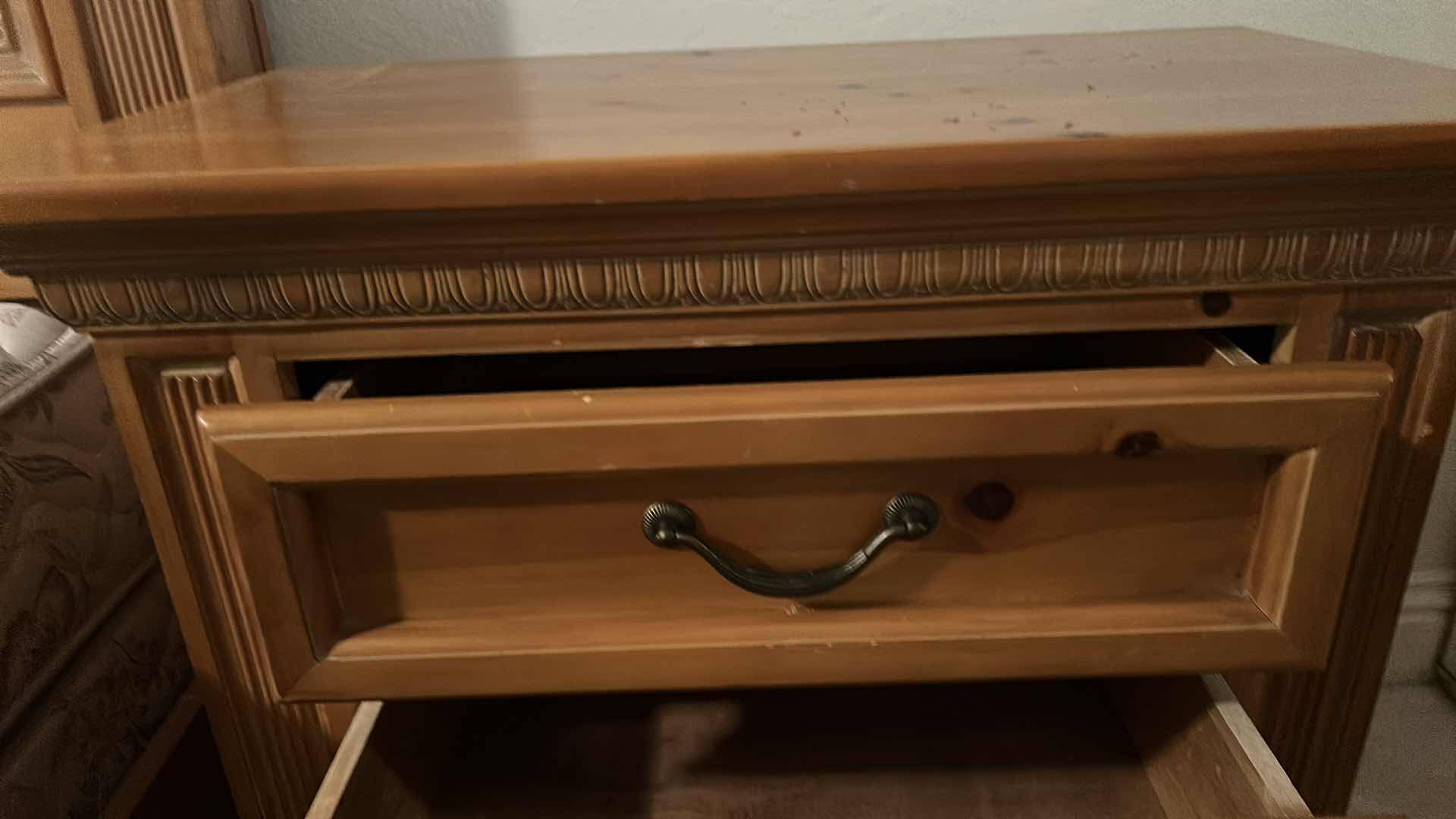 Photo 1 of 3 DRAWER KNOTTY PINE NIGHTSTAND 30” x 17” x H30 1/2”