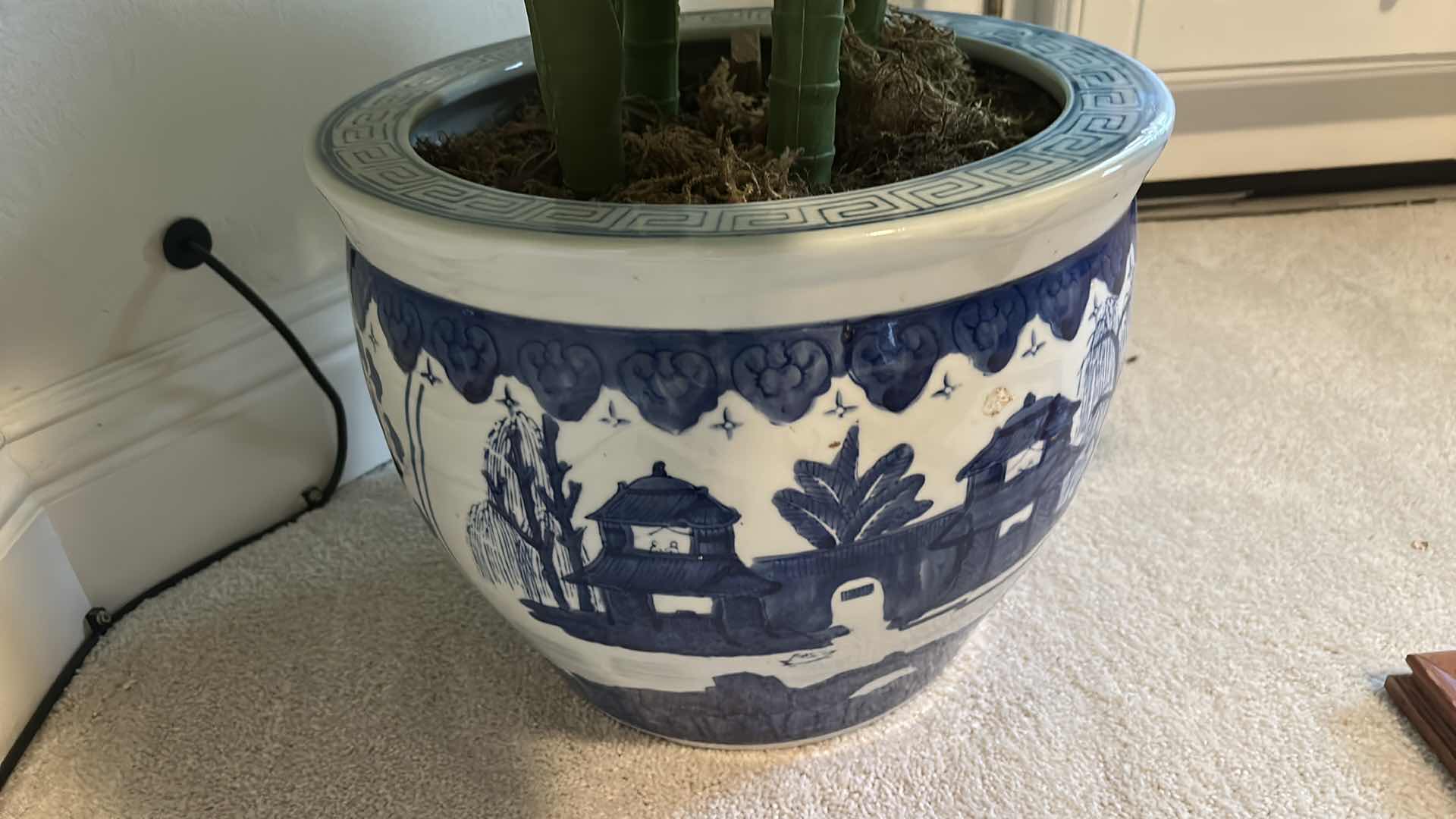 Photo 1 of ASIAN POTTERY WITH PLANT H57”