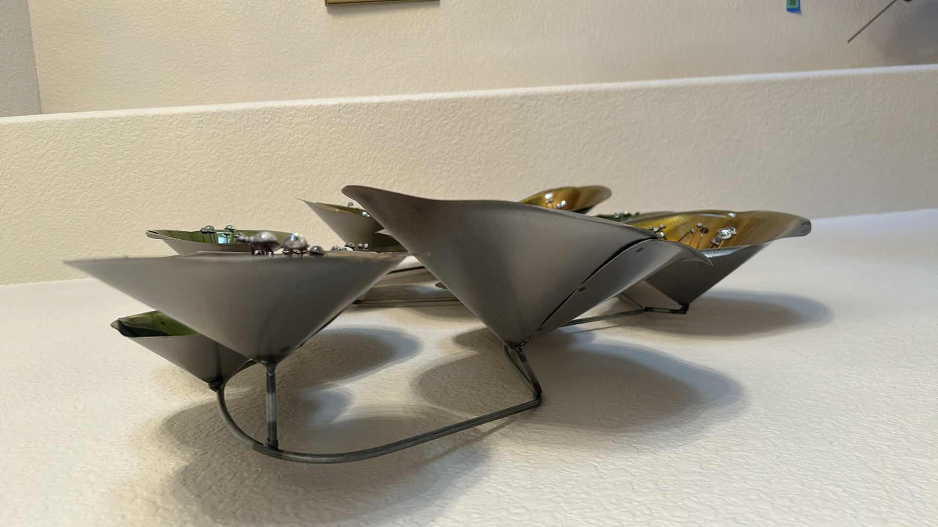 Photo 1 of 3D METAL FLOWER AND JEWELS WALL DECOR W BLOOM DESIGNS 
36" X 24"