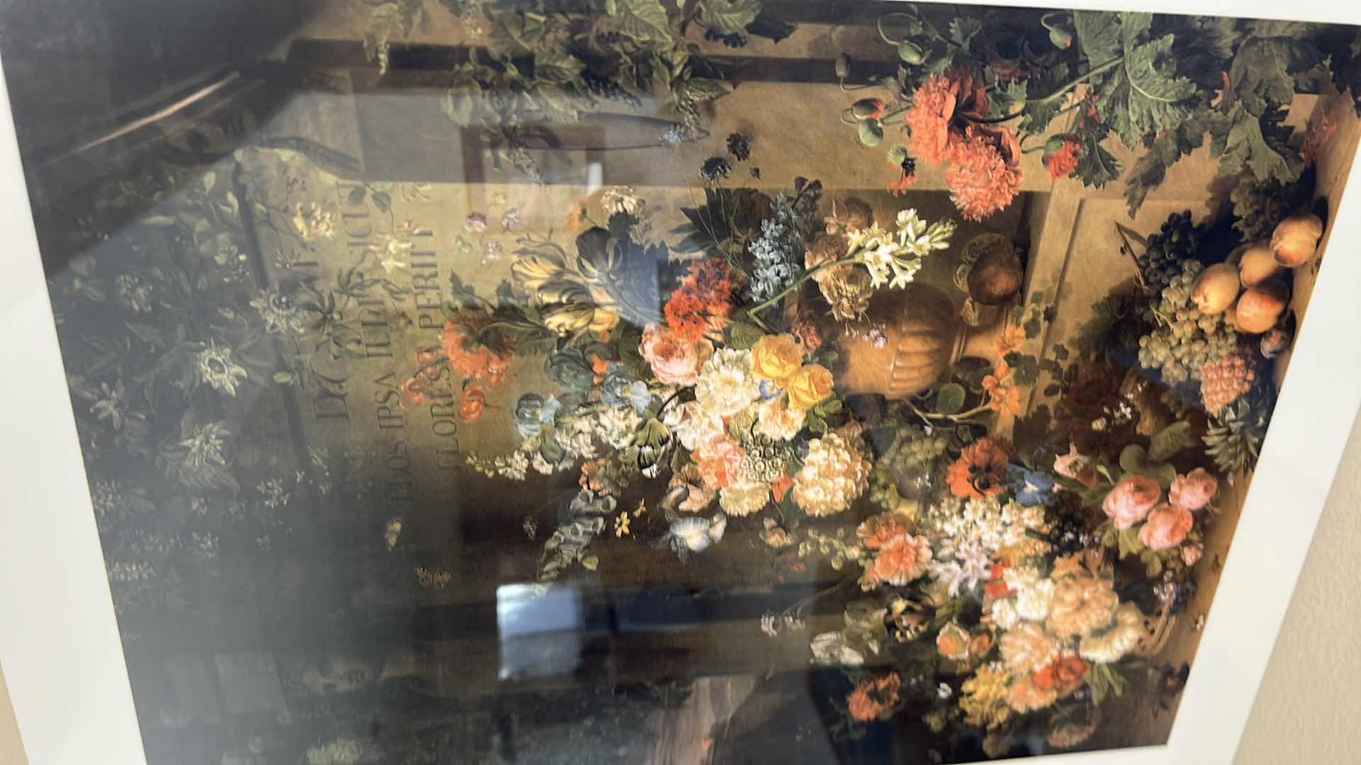 Photo 1 of ACRYLIC GLASS PRINT " FLOWER STILL LIFE" 19" X 24"