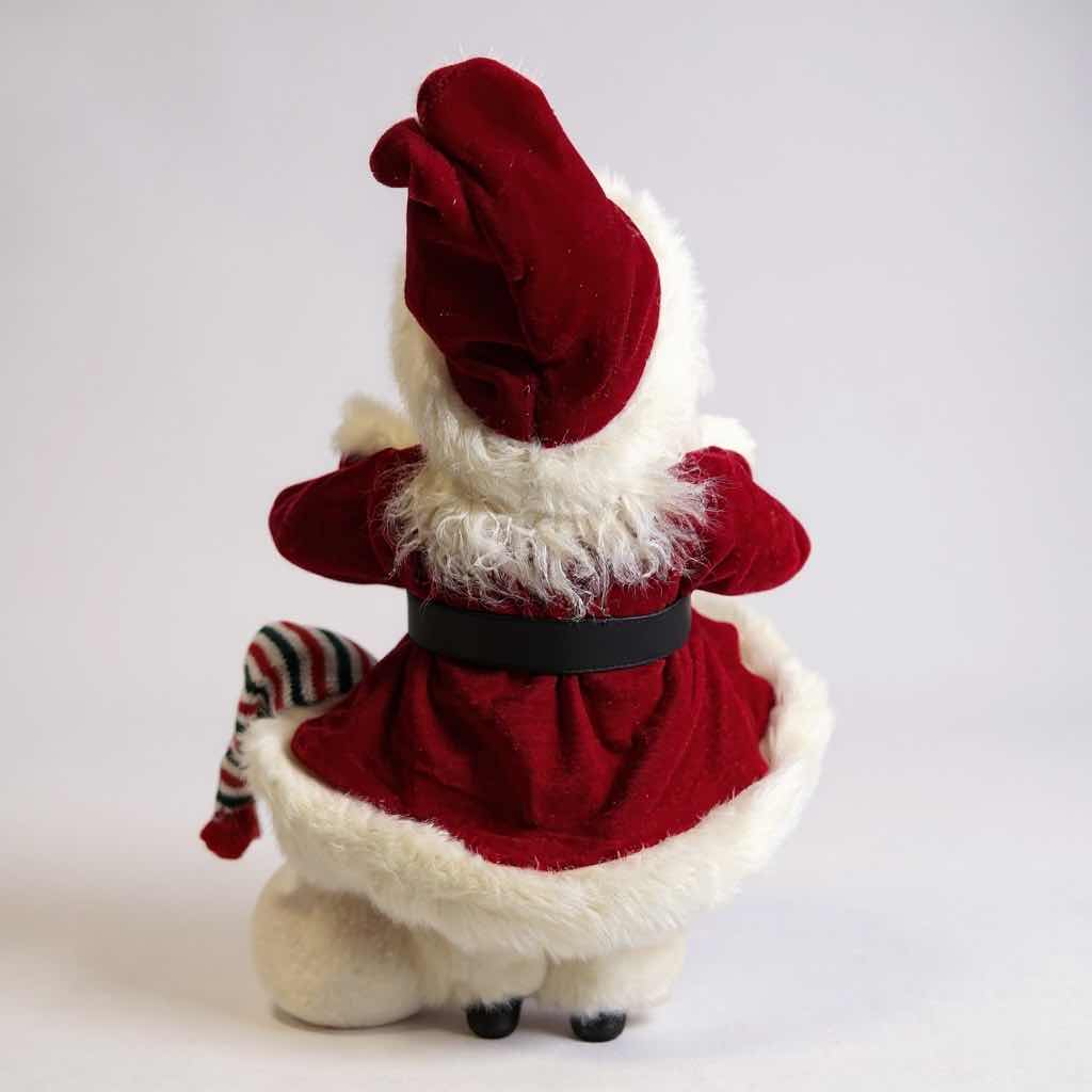 Photo 1 of COLLECTABLE SANTA FIGURINE W SNOWMAN HOLDING SNOWFLAKES H 18"