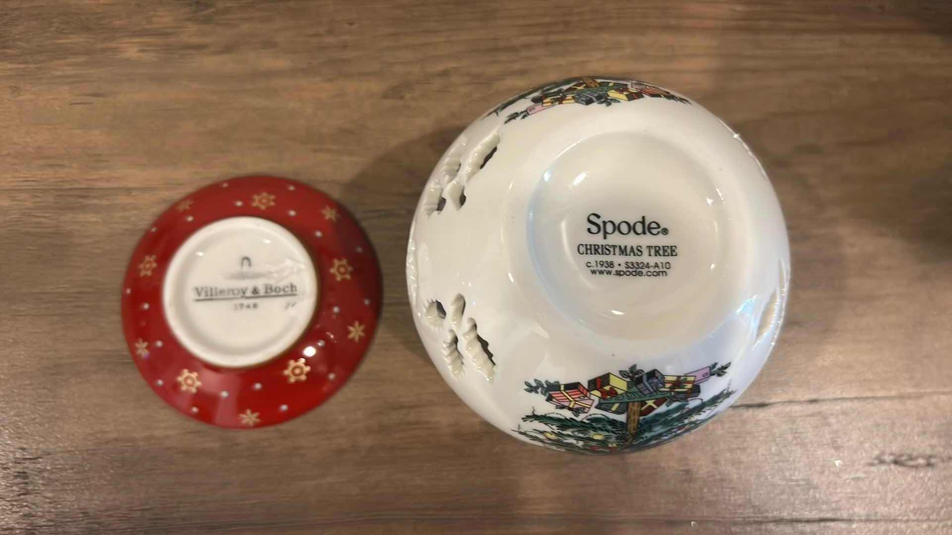 Photo 1 of SPODE & VILLEROY BOCH SMALL TEA LIGHT H 4"