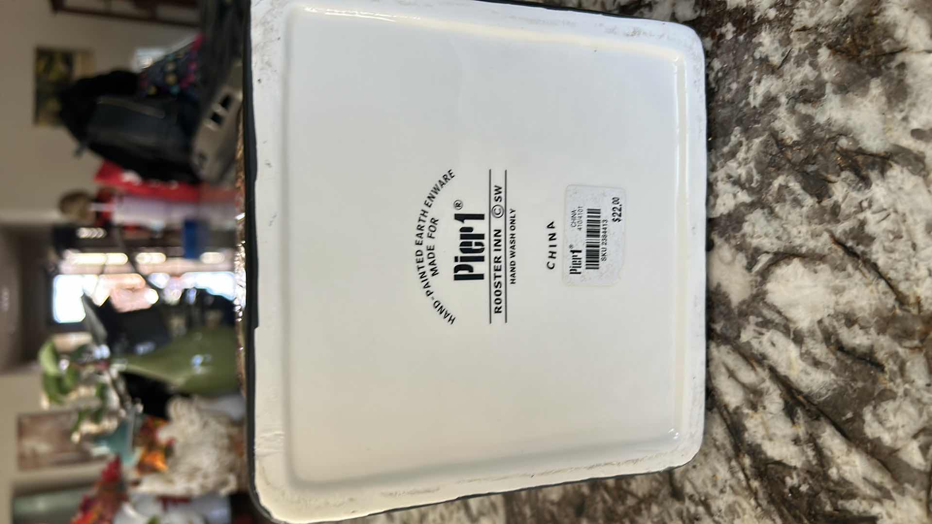 Photo 1 of LIDDED ROOSTER CANISTER H11” AND WIRE BASKET