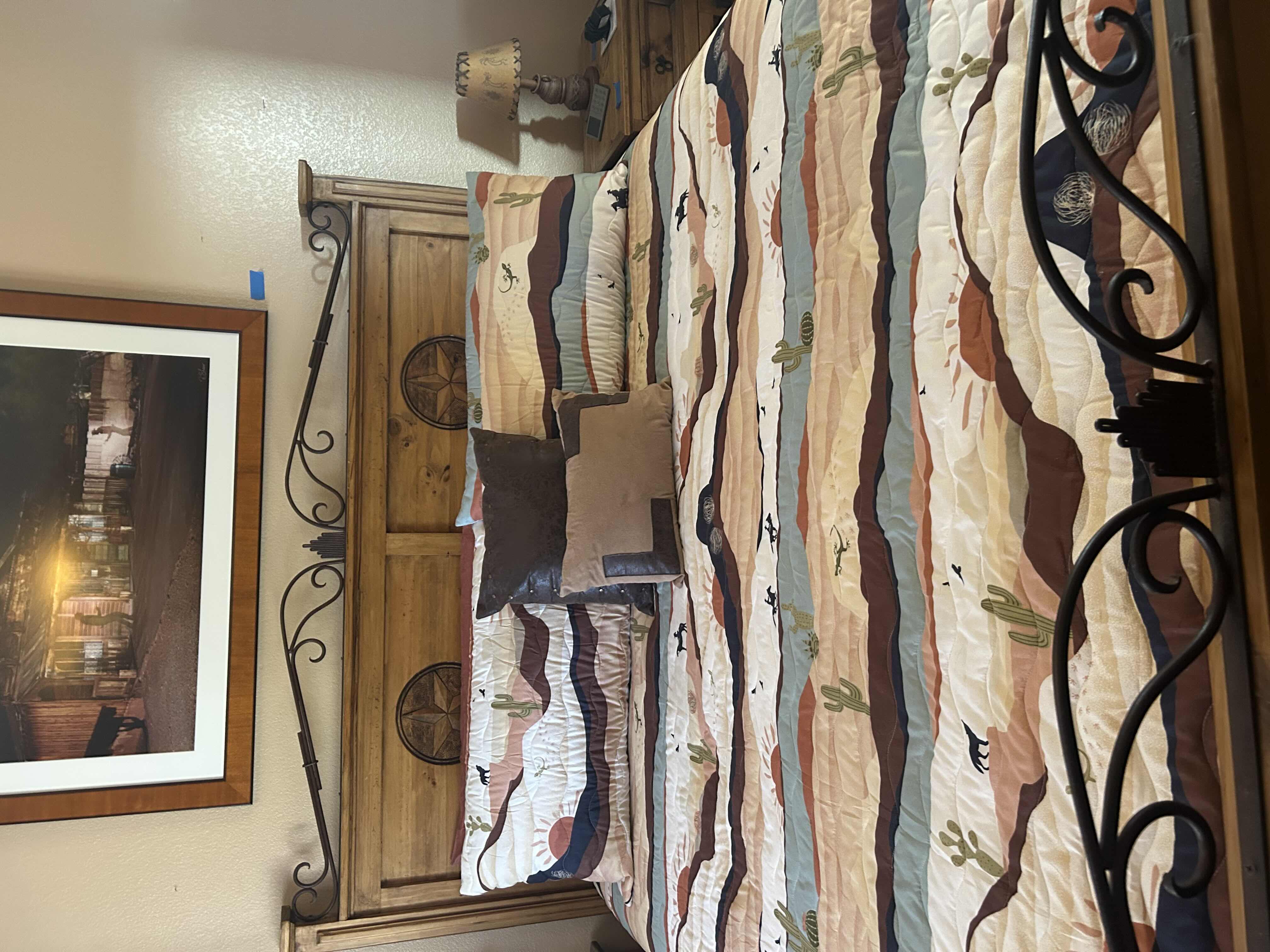 Photo 1 of KING 3 PC SOUTHWEST MICROFIBER QUILT SET W 2 DECORATIVE PILLOWS BED SOLD SEPARATELY