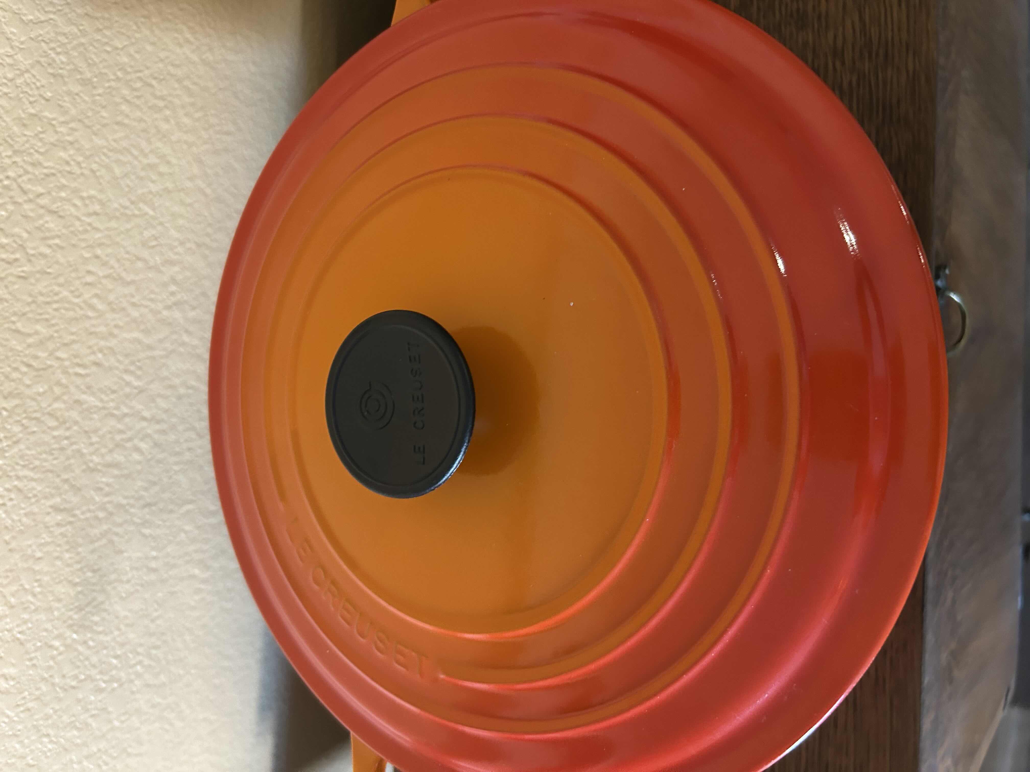 Photo 1 of LE CREUSET SIGNATURE ORANGE DUTCH OVEN