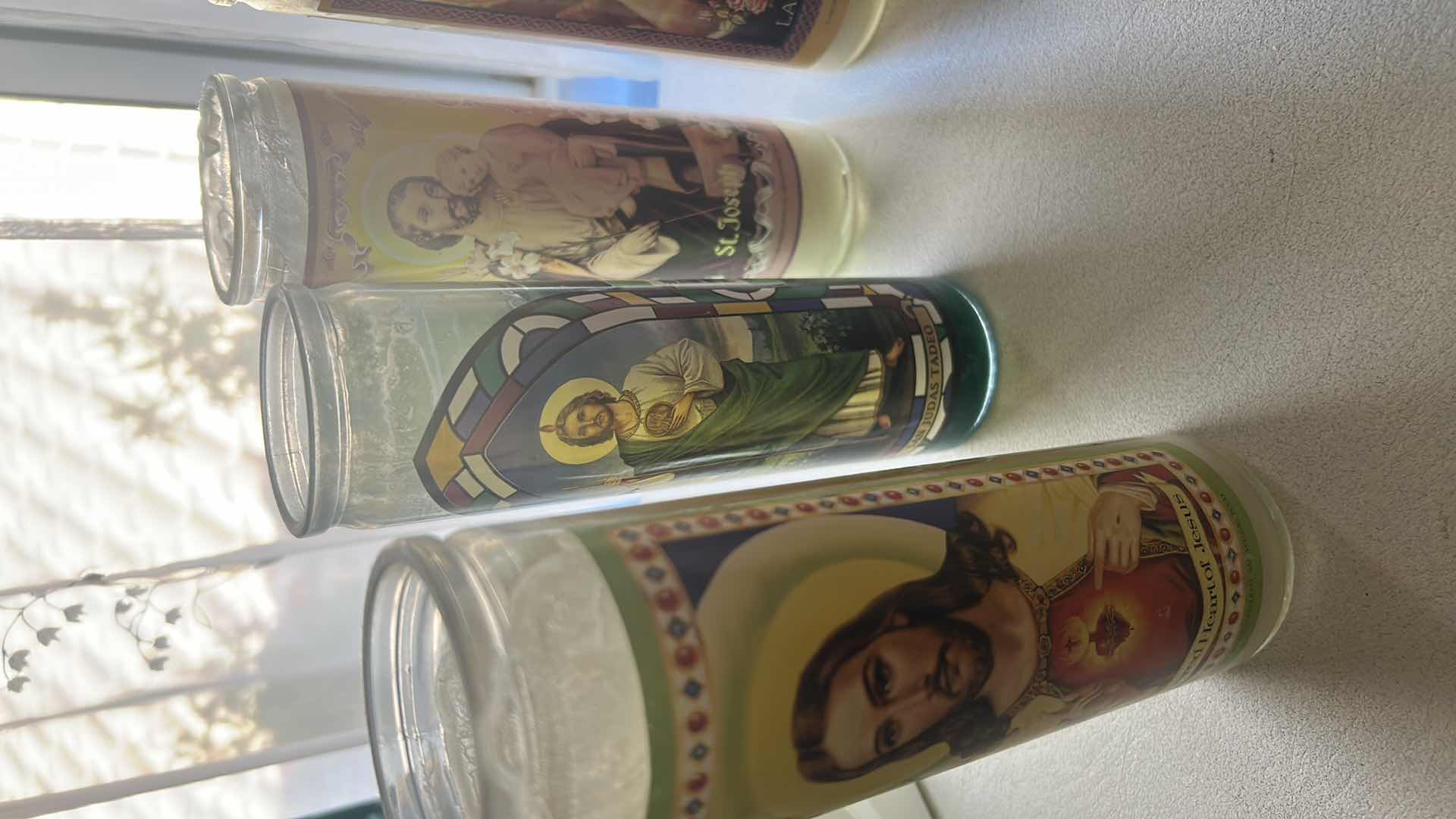 Photo 1 of 6- RELIGIOUS  PRAYER CANDLES