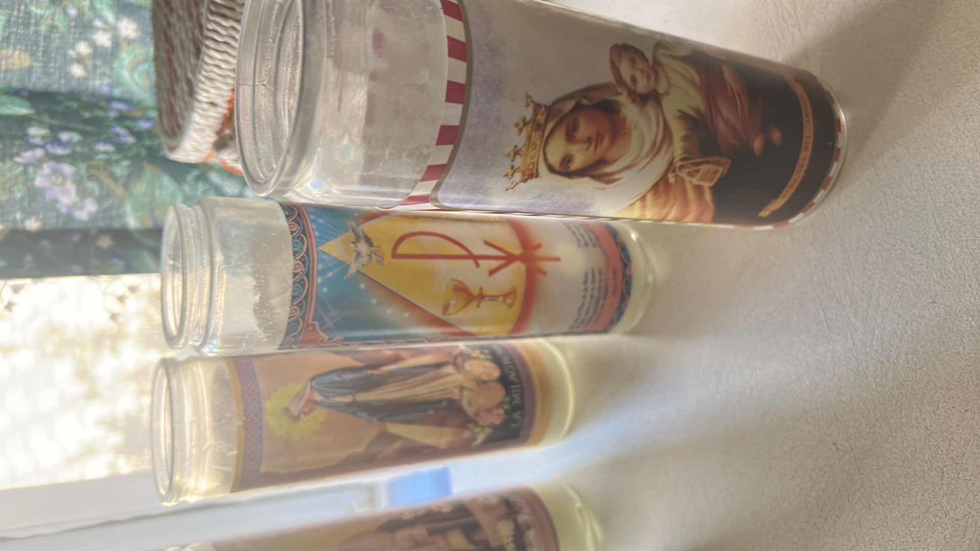 Photo 1 of 6- RELIGIOUS  PRAYER CANDLES