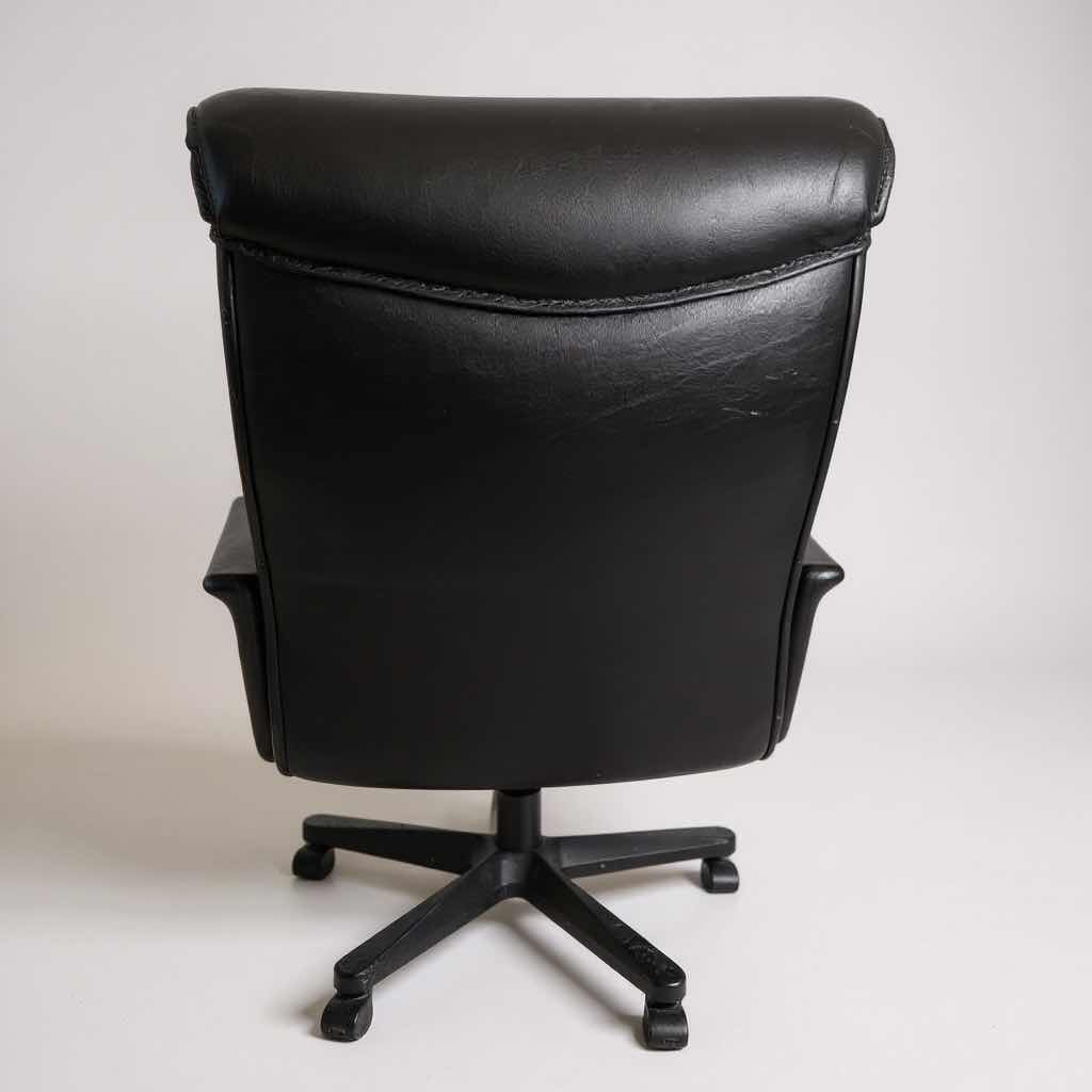 Photo 1 of BLACK ADJUSTABLE SWIVEL OFFICE CHAIR