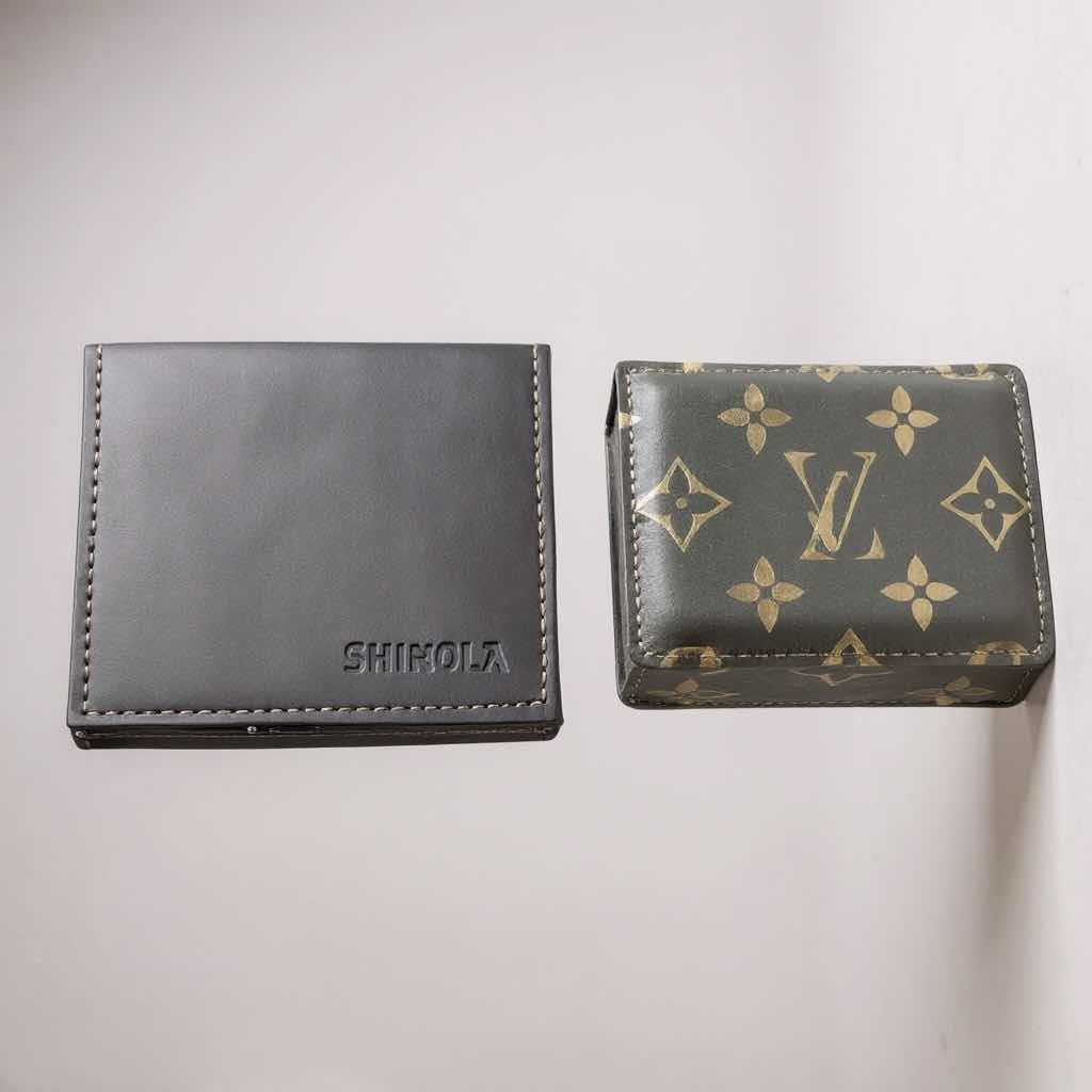 Photo 1 of SHINOLA BUSINESS CARD HOLDER & FAUX LOUIS VUITTON CARD HOLDER