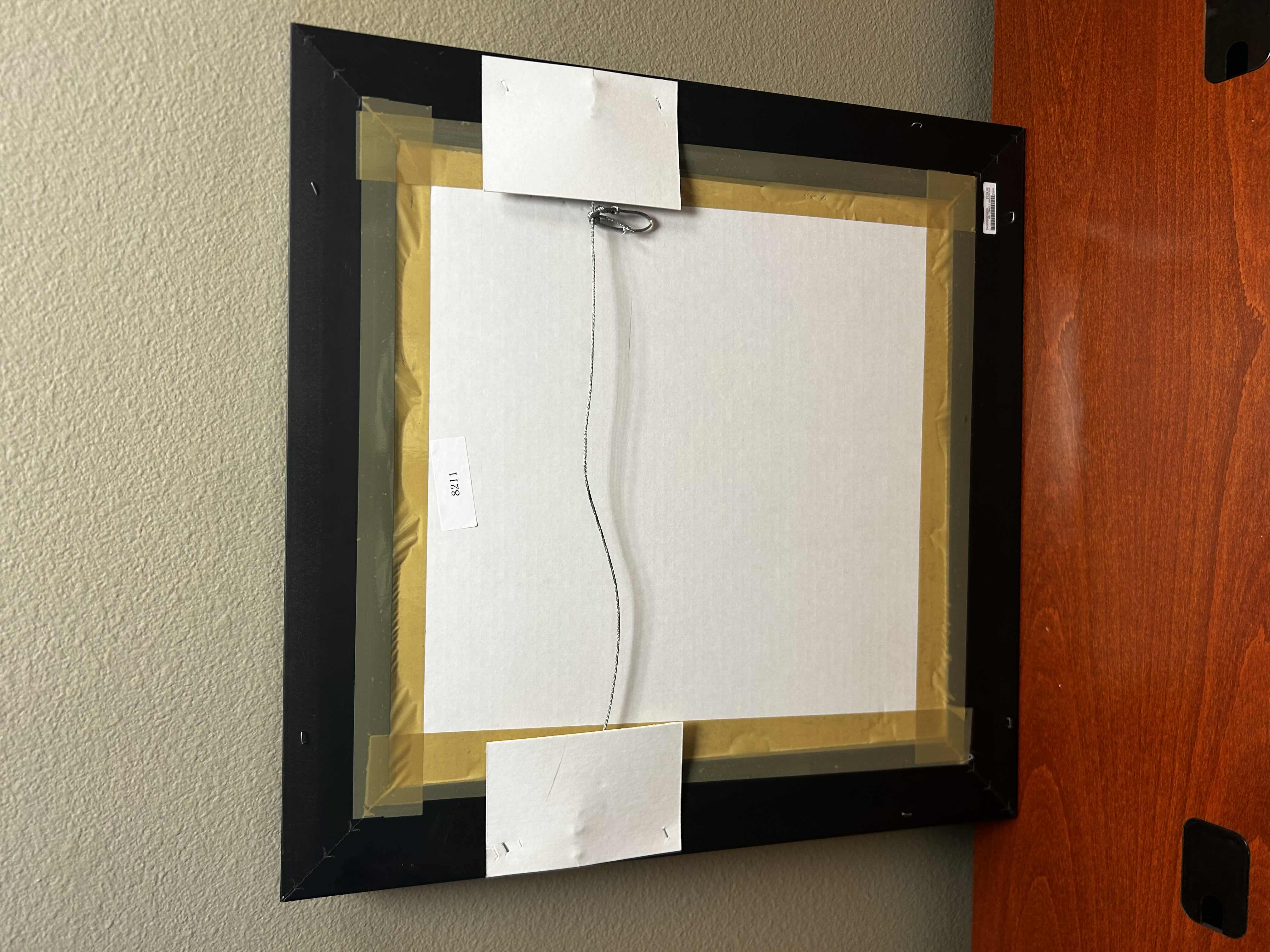 Photo 1 of FRAMED GREEN LEAF WALL ART 24" X 24"