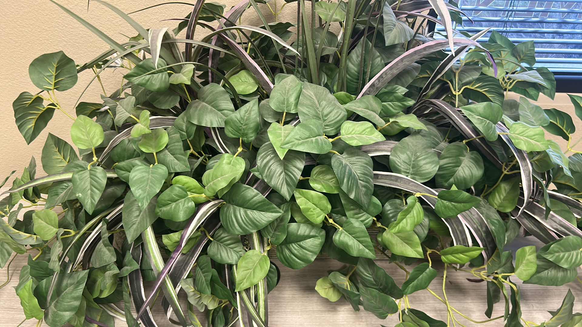 Photo 1 of MIXED ARTIFICIAL GREENERY IN METAL POT W 39"