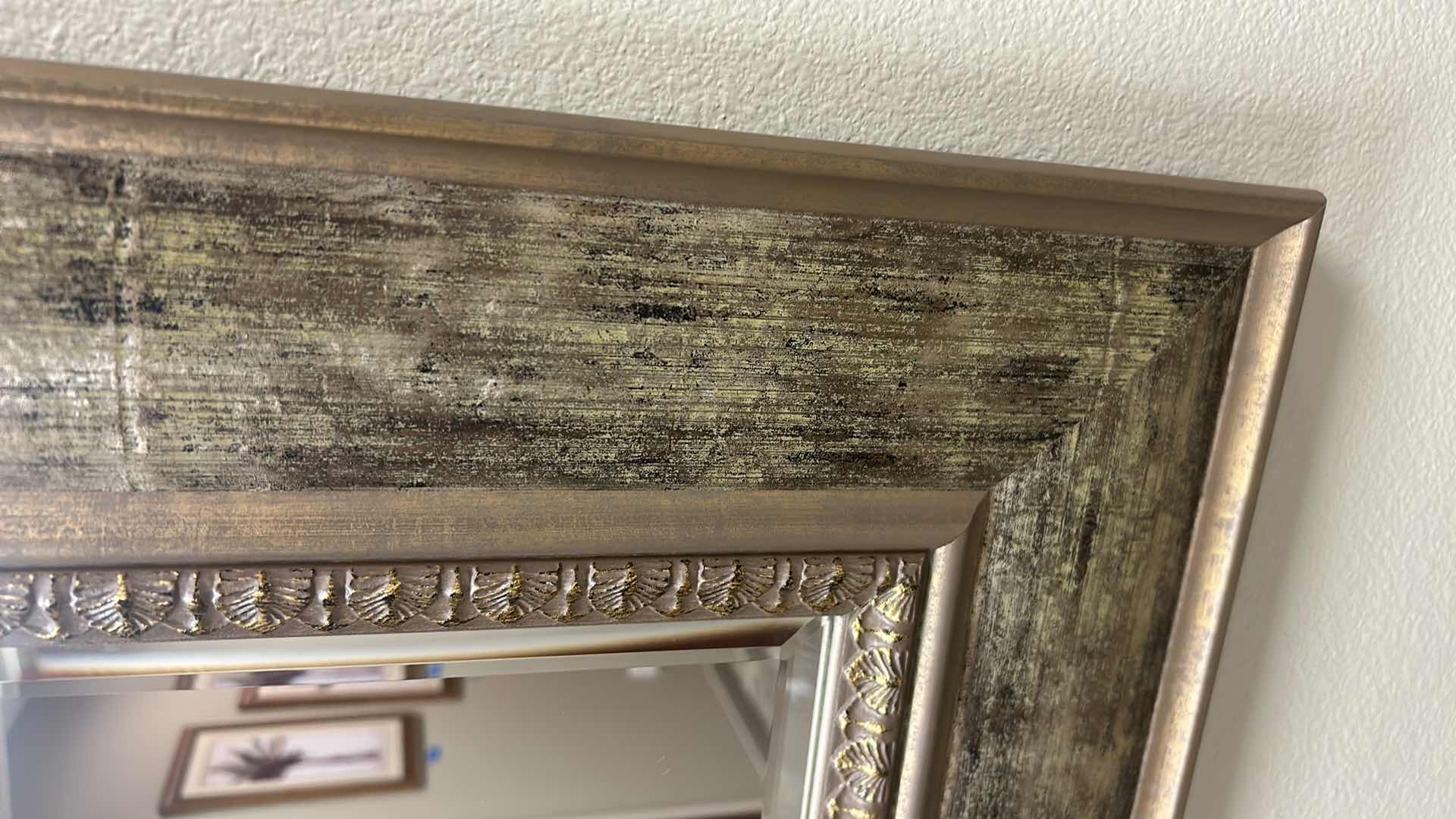 Photo 1 of RESIN FRAMED WALL MIRROR 69" X39"