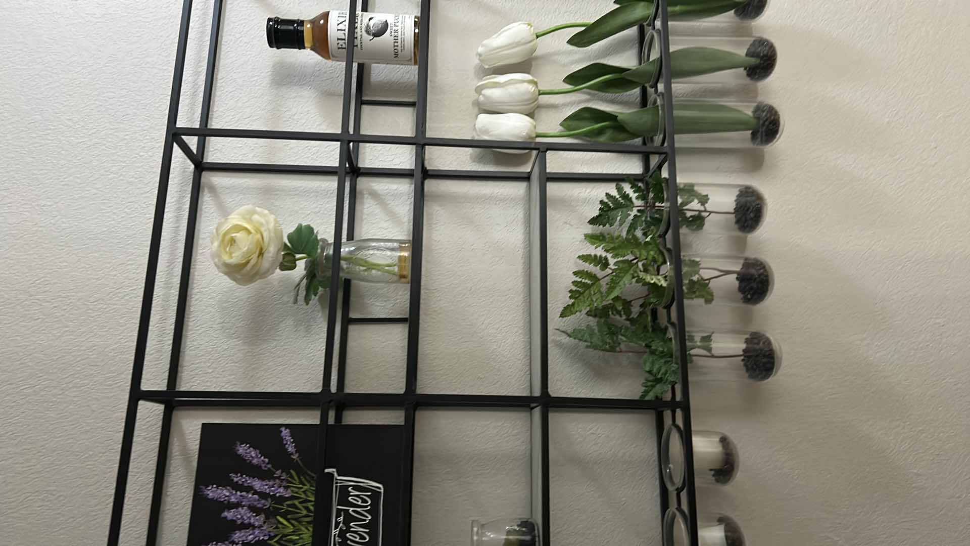 Photo 1 of DECORATIVE BLACK METAL WALL DISPLAY 36" X 24"