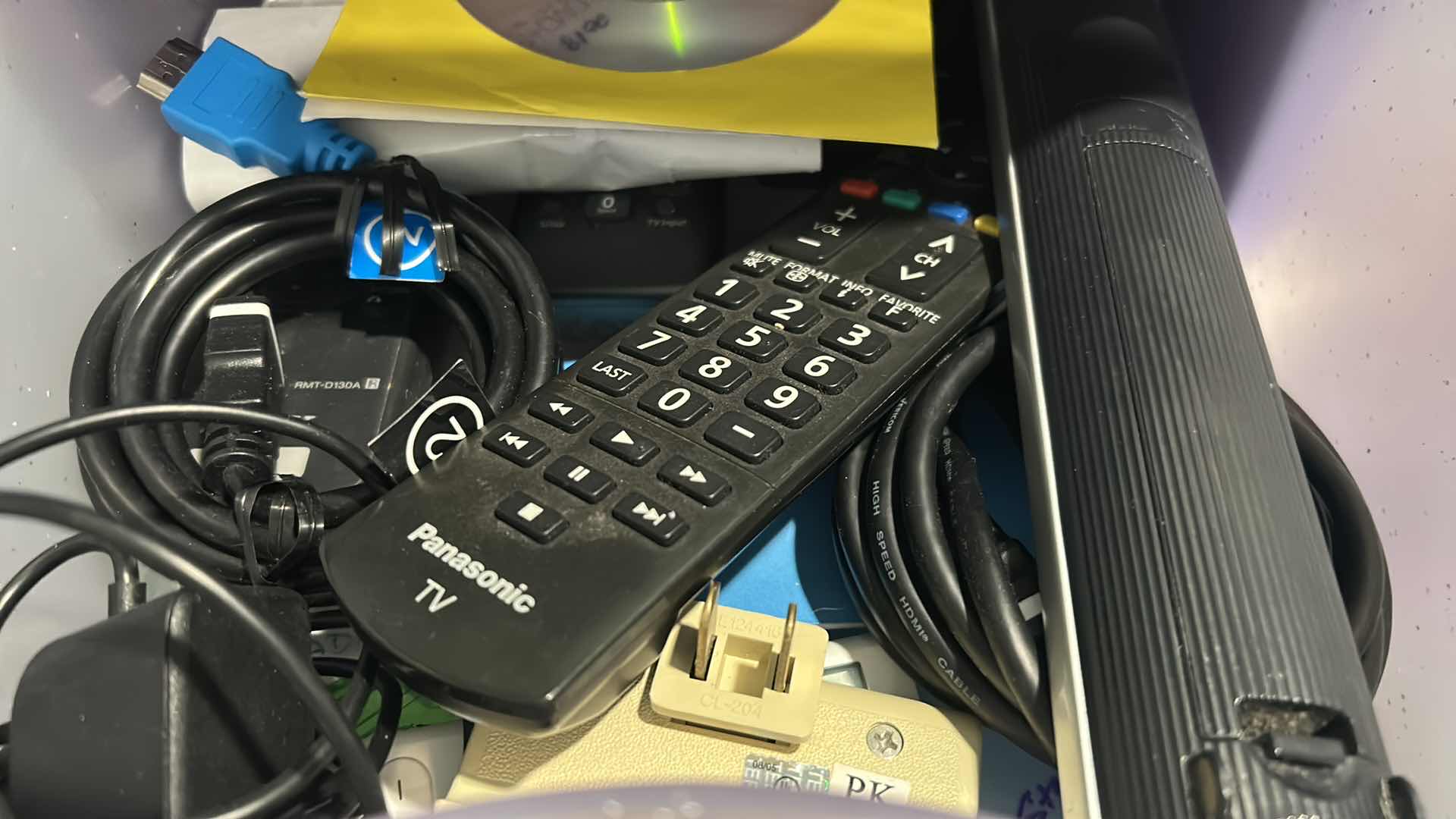 Photo 1 of CONTENTS OF SHELF ASSORTED CORDS MISC SUPPLIES