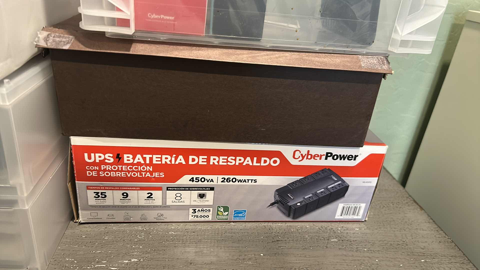 Photo 1 of CONTENTS OF SHELF ASSORTED CORDS MISC SUPPLIES