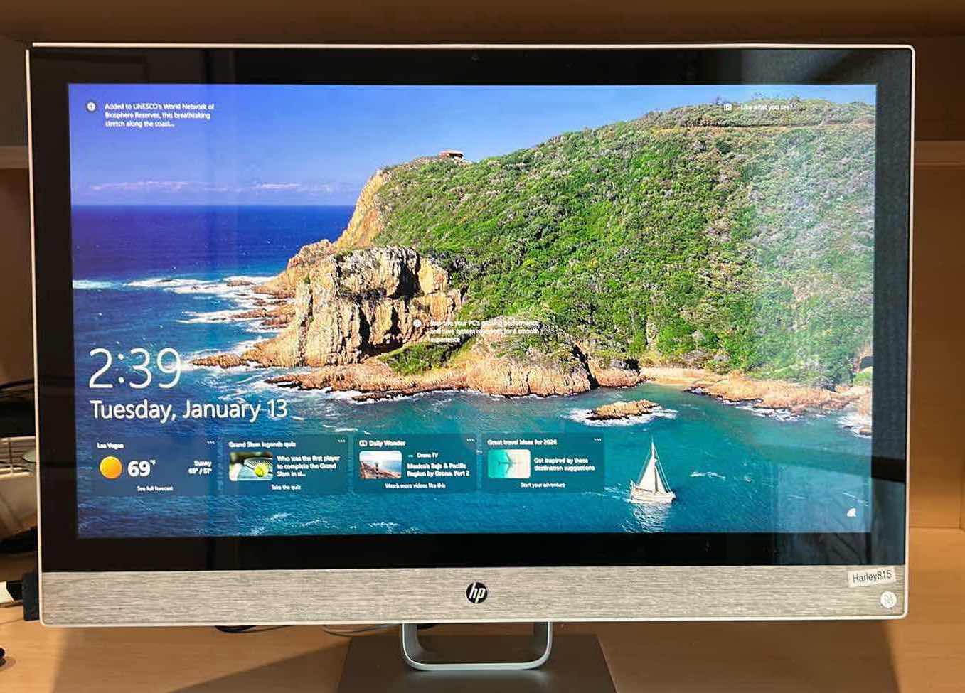 Photo 1 of HP ALL IN ONE DESK TOP COMPUTER MONITOR 28"
