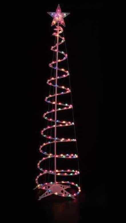 Photo 1 of 306 LED STAY BRIGHT MOTION SPIRAL ROPE LITE TREE 7FT