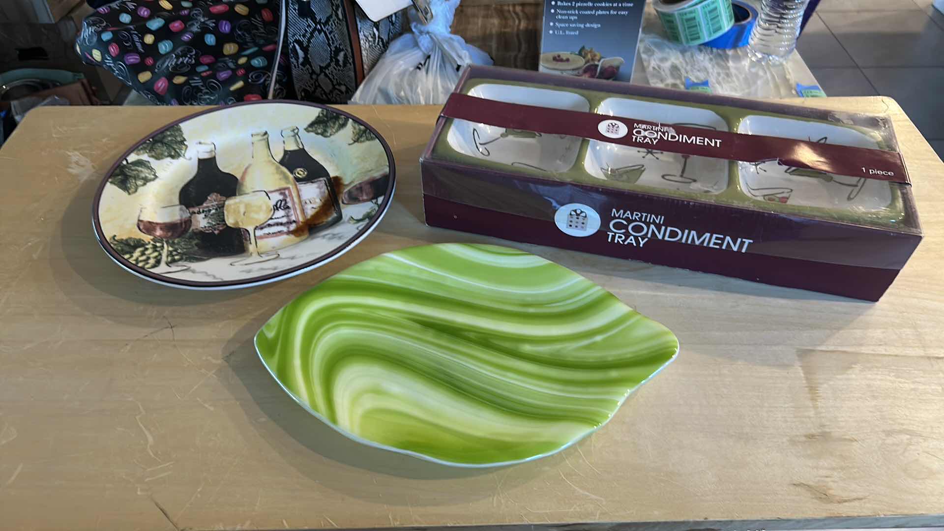 Photo 1 of ONE PIECE CONDIMENT TRAY 2 PLATES