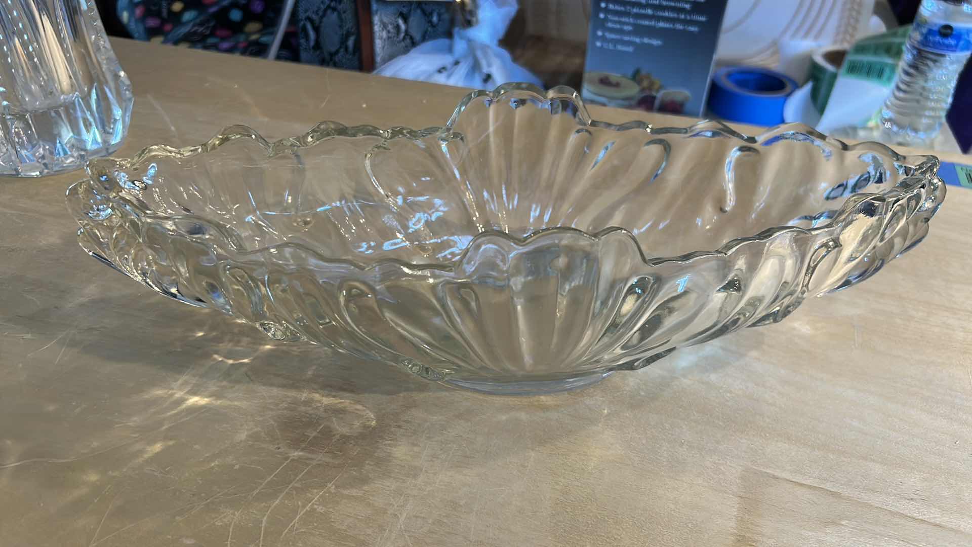 Photo 1 of GLASS VASE H 12" GLASS BOWL