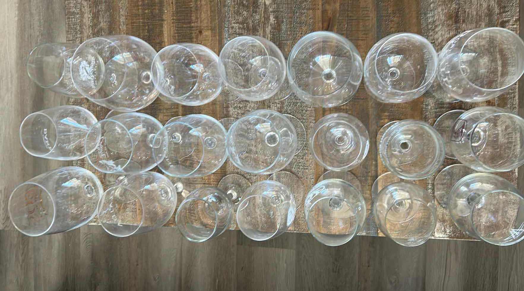 Photo 1 of 21 -ASSORTED STEMWARE