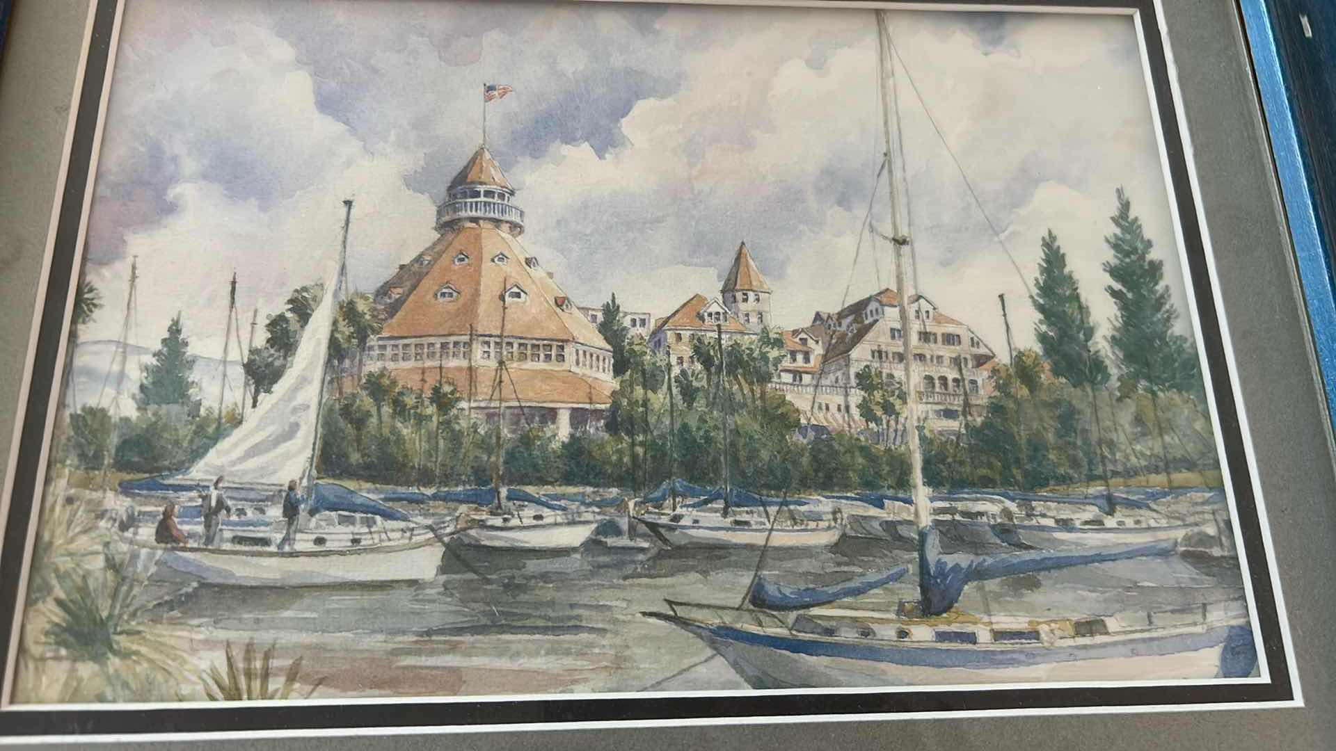 Photo 1 of 2- FRAMED ARTWORKS SAILBOATS 14" X 13" 17"X 14"
M