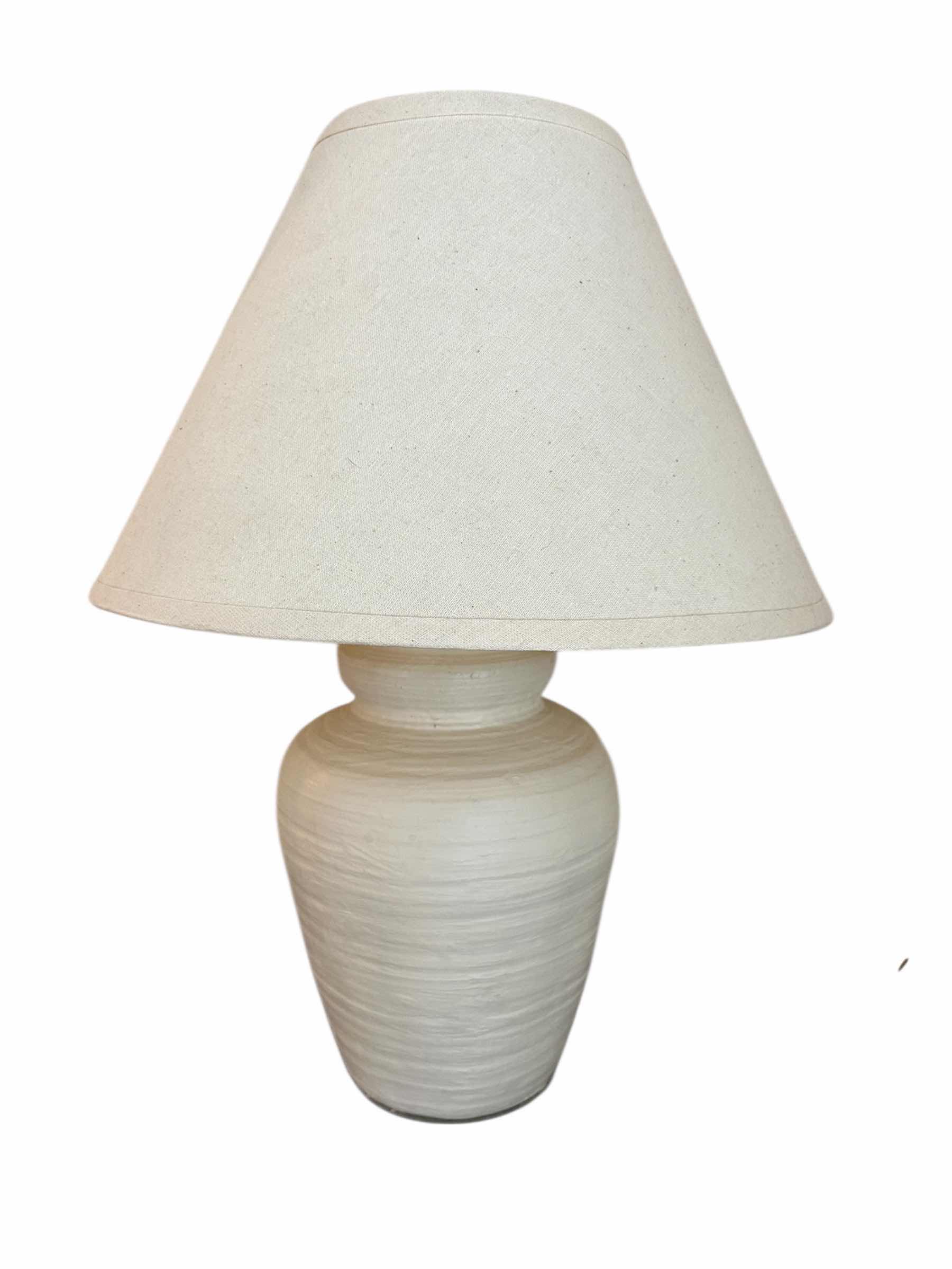 Photo 1 of SAGEBROOK HOME ARTISAN JUG LAMP W TAPERED SHADE H 21"