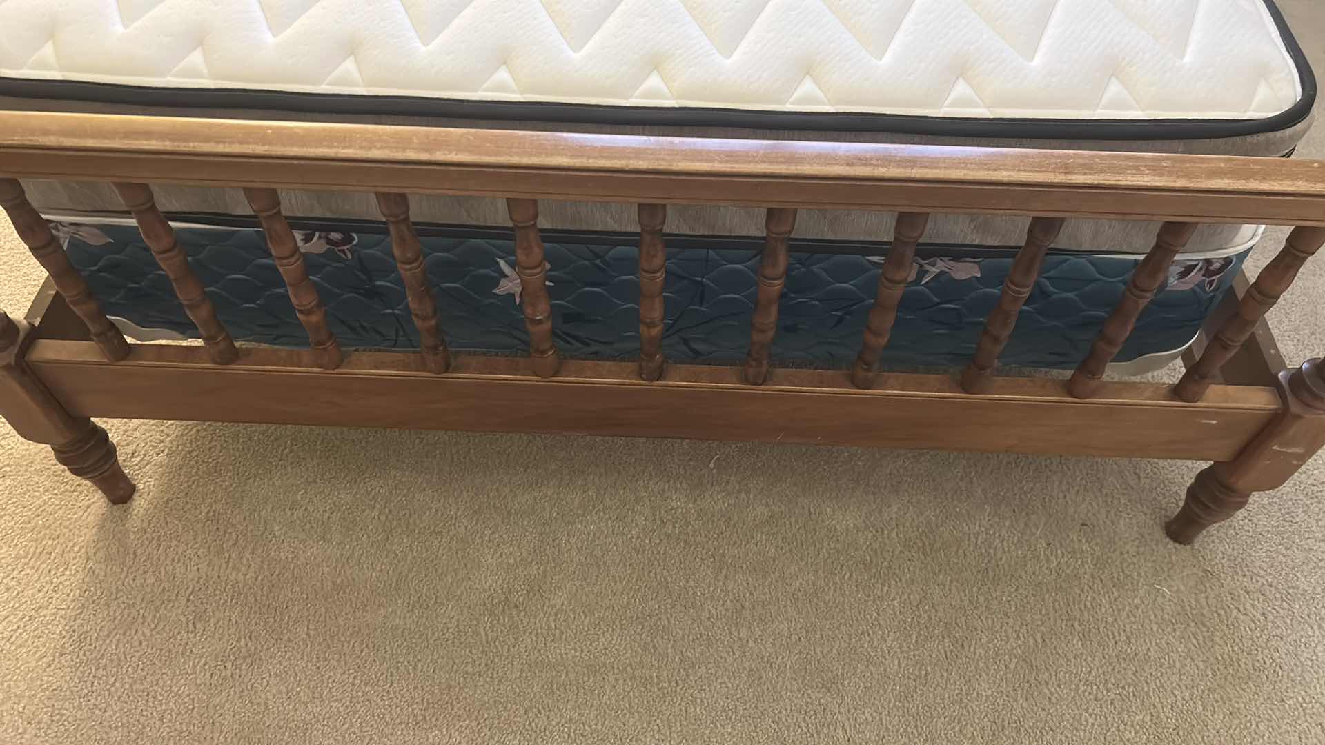Photo 1 of WOOD FRAMED FULL SIZE BEDFRAME W MATTRESS