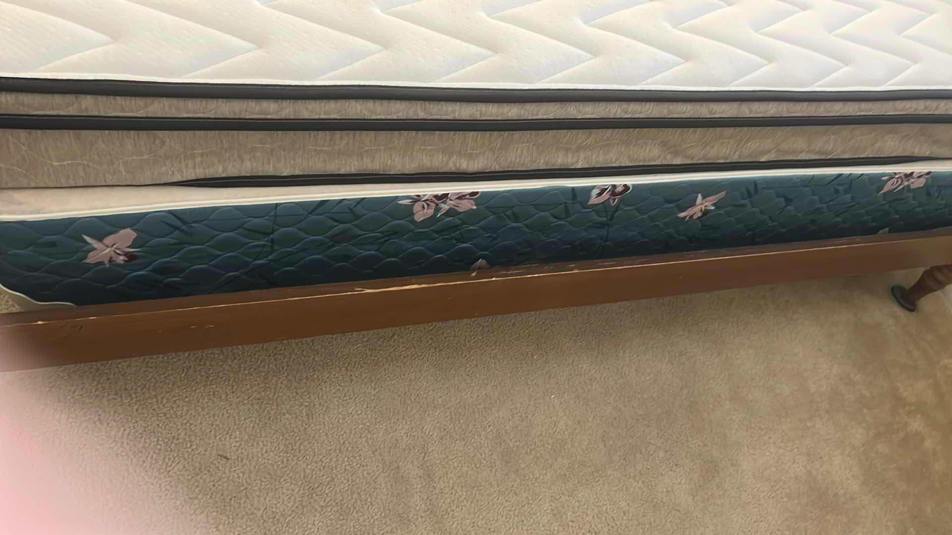 Photo 1 of WOOD FRAMED FULL SIZE BEDFRAME W MATTRESS