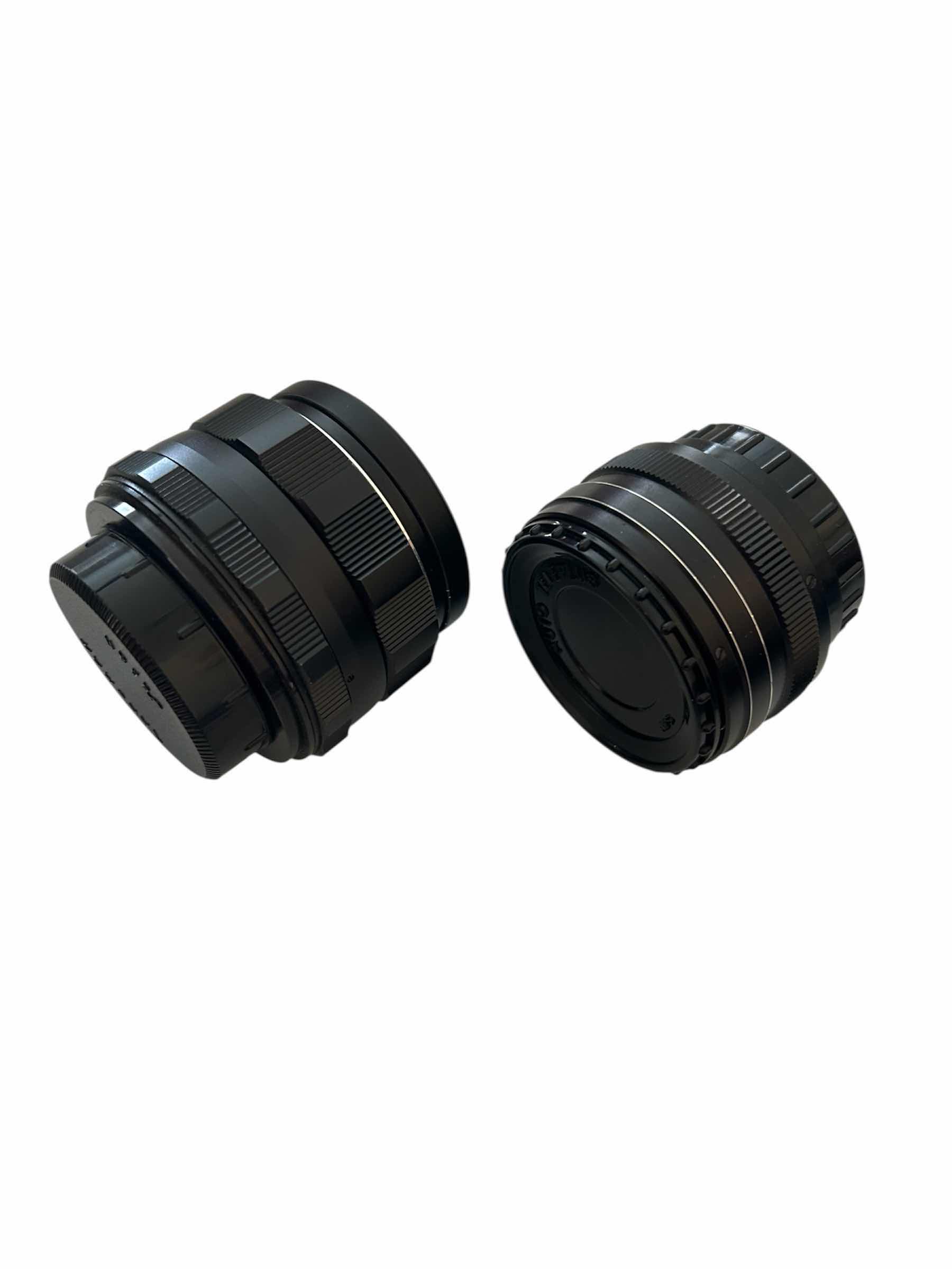 Photo 1 of 2- ASAHI PENTAX SUPER TAKUMAR 50mm 1.4 LENSES w CASE