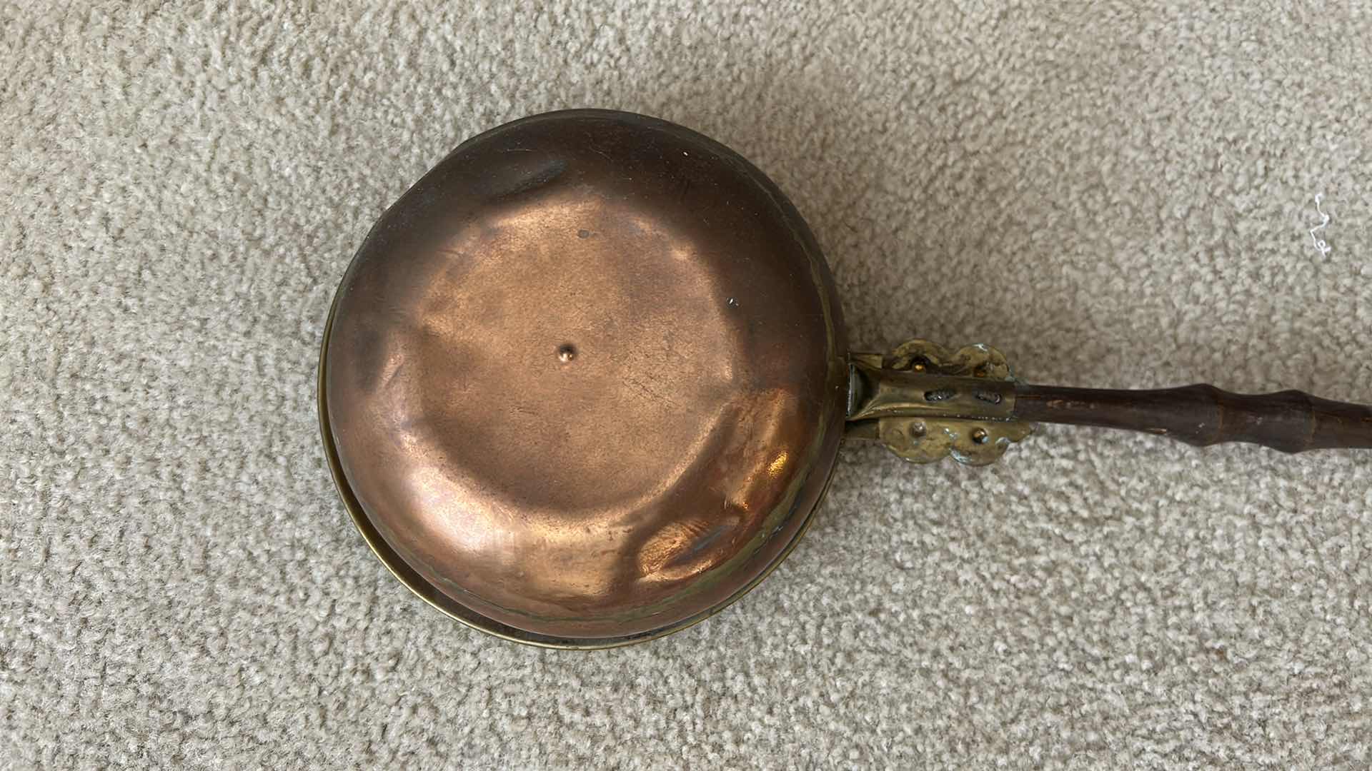 Photo 1 of ANTIQUE BRASS AND COPPER BED WARMER