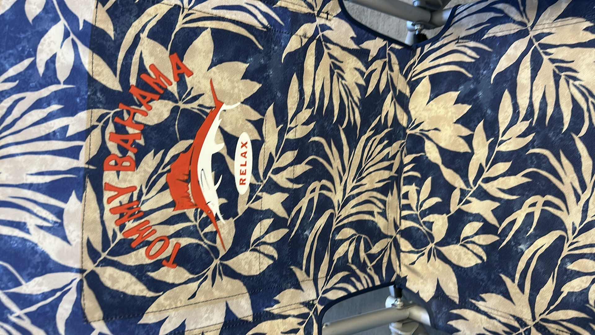 Photo 1 of 2- TOMMY BAHAMA 5 POSITION BACKPACK BEACH CHAIRS