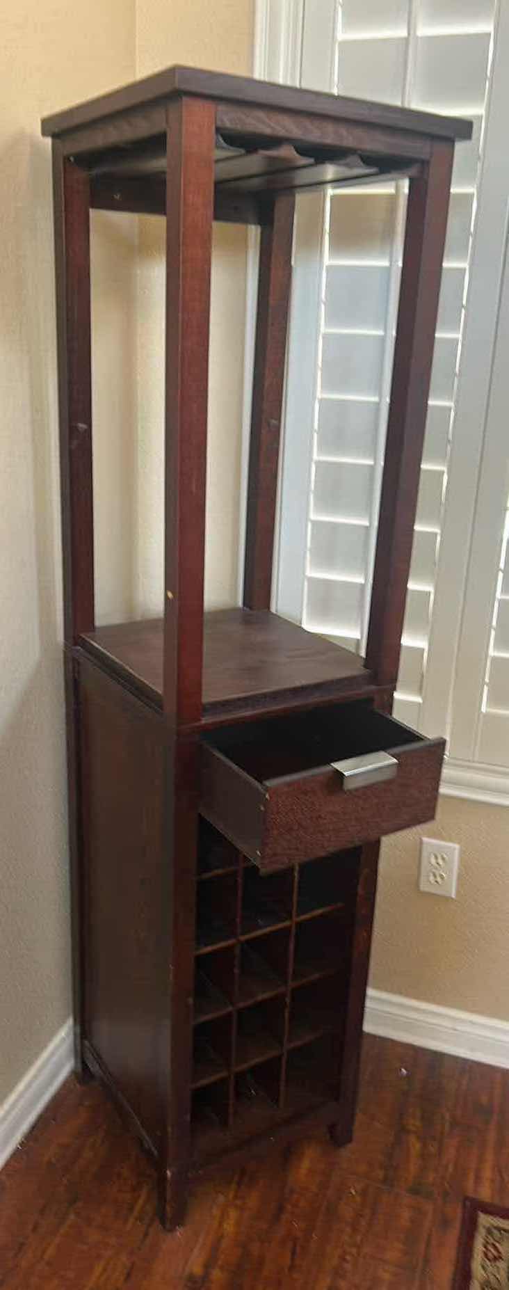 Photo 1 of CRATE & BARREL MADISON WINE TOWER 25" X 15" H 63"